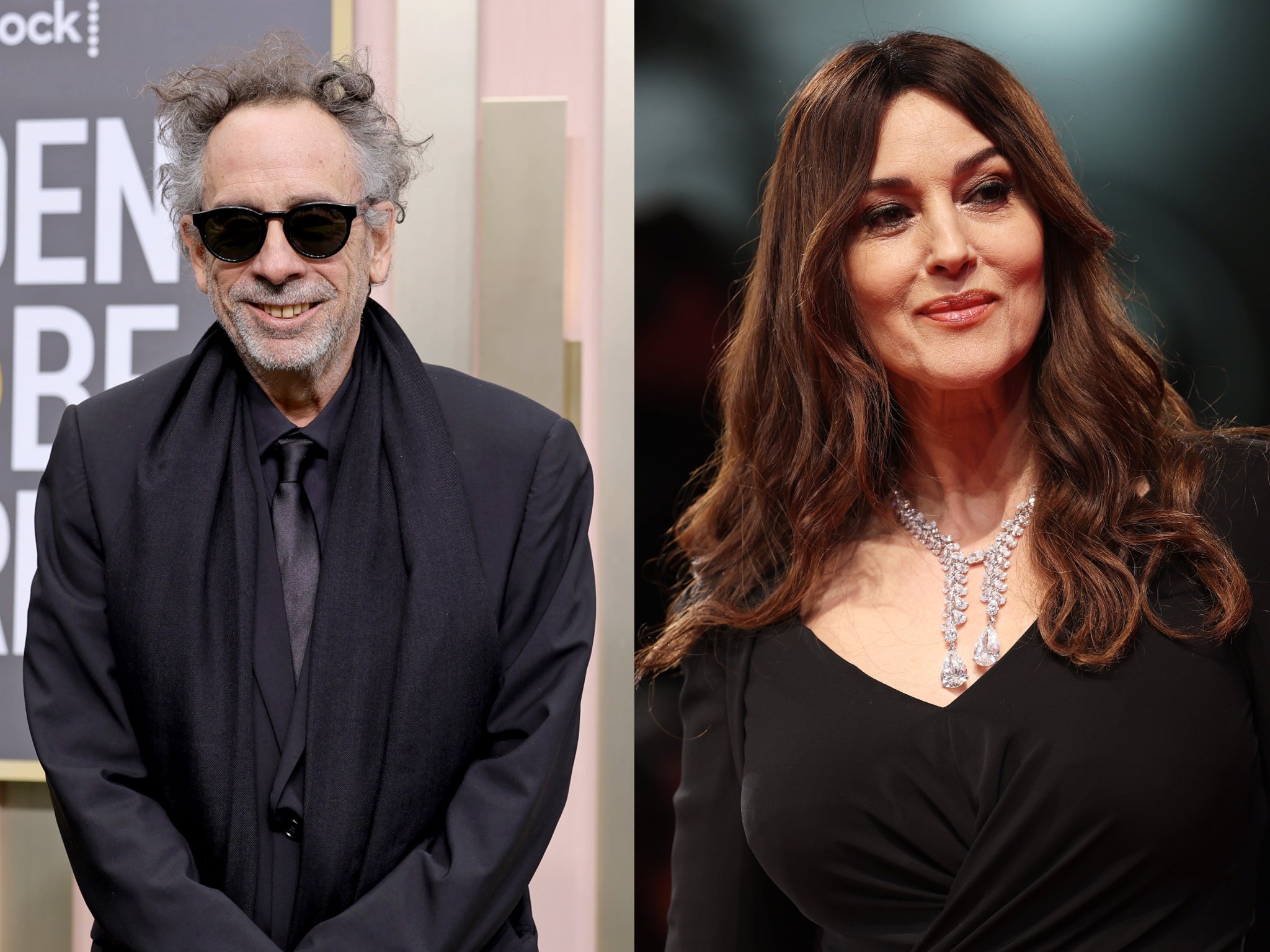 Tim Burton and Monica Bellucci