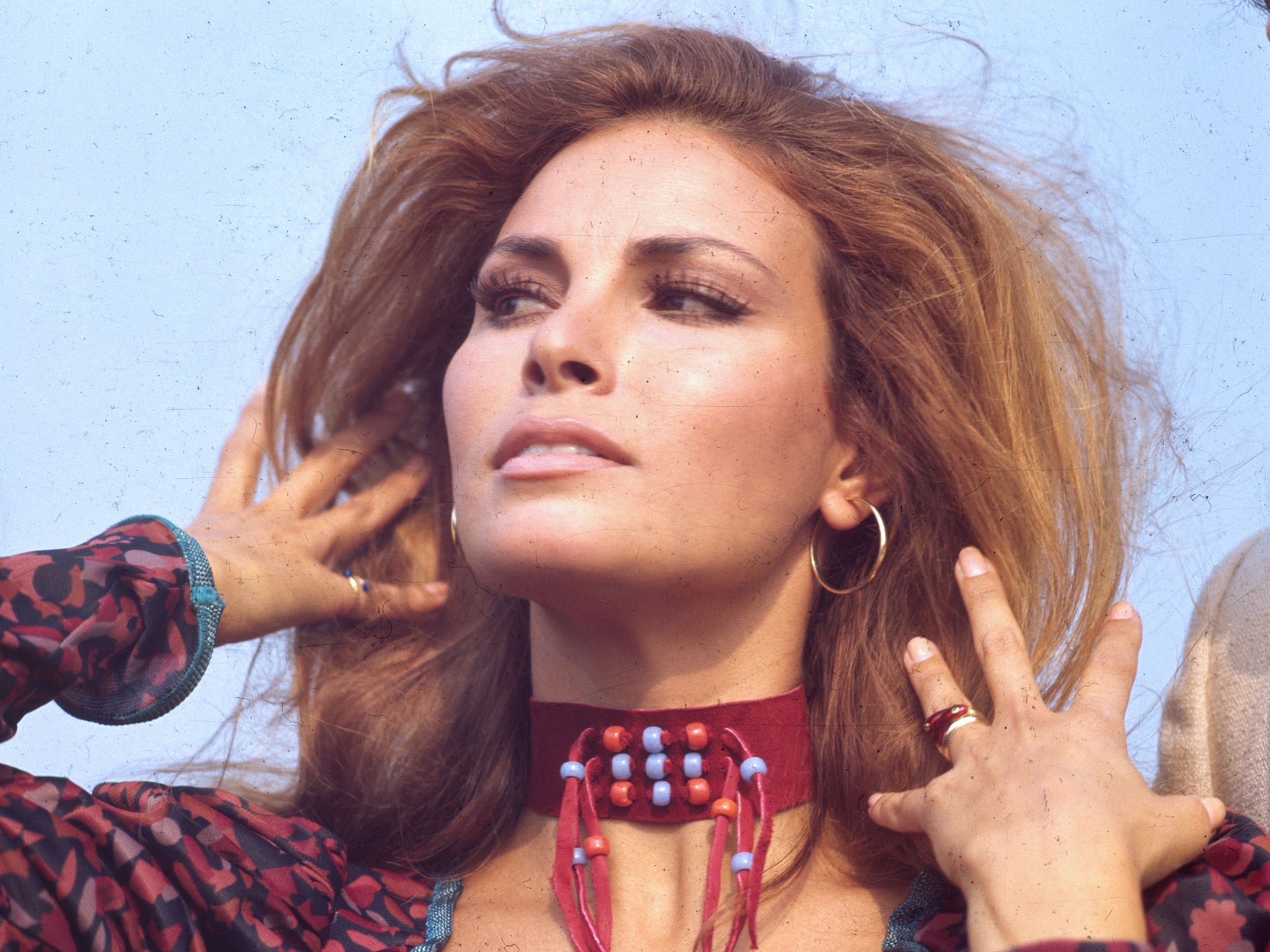 On the balcony of the Playboy Club during a photocall to promote ‘The Beloved’, 1970