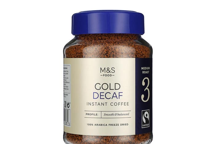 Marks and Spencer gold decaf instant coffee