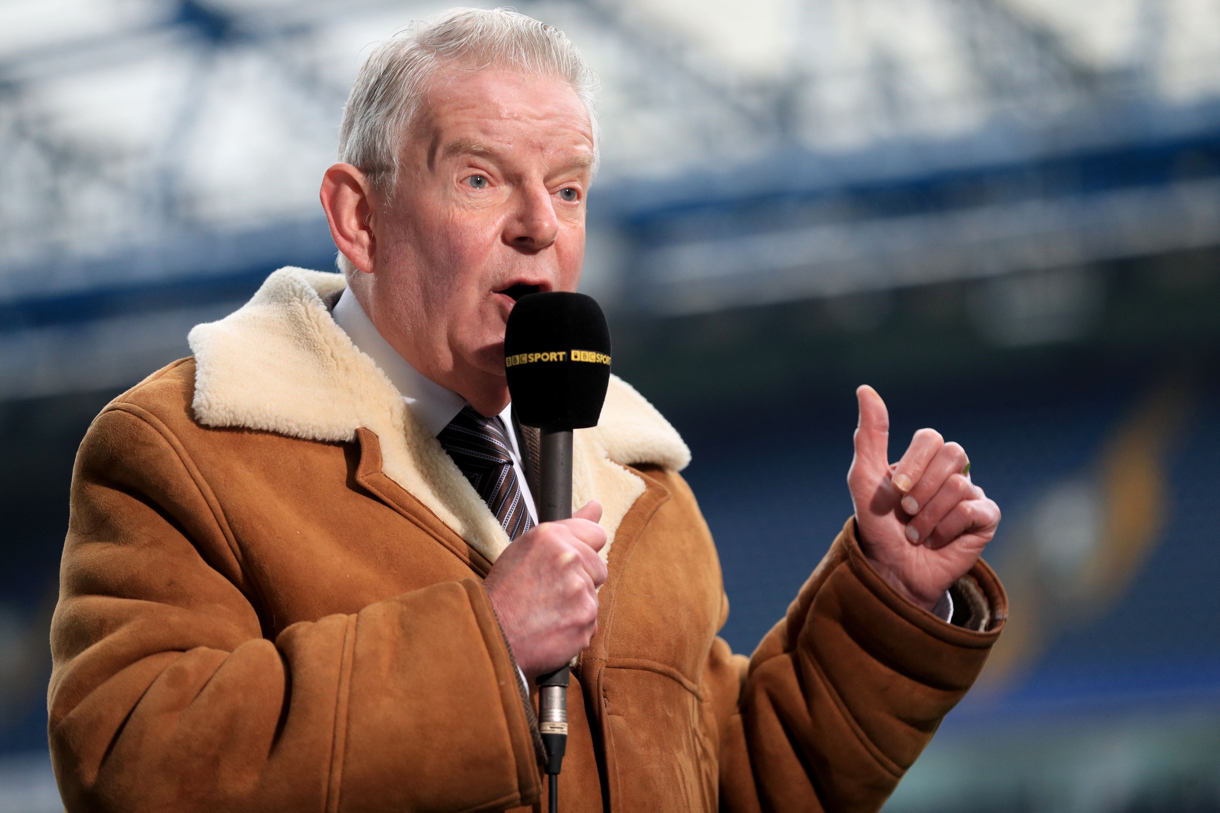 John Motson was renowned for his sheepskin coat and lip mic