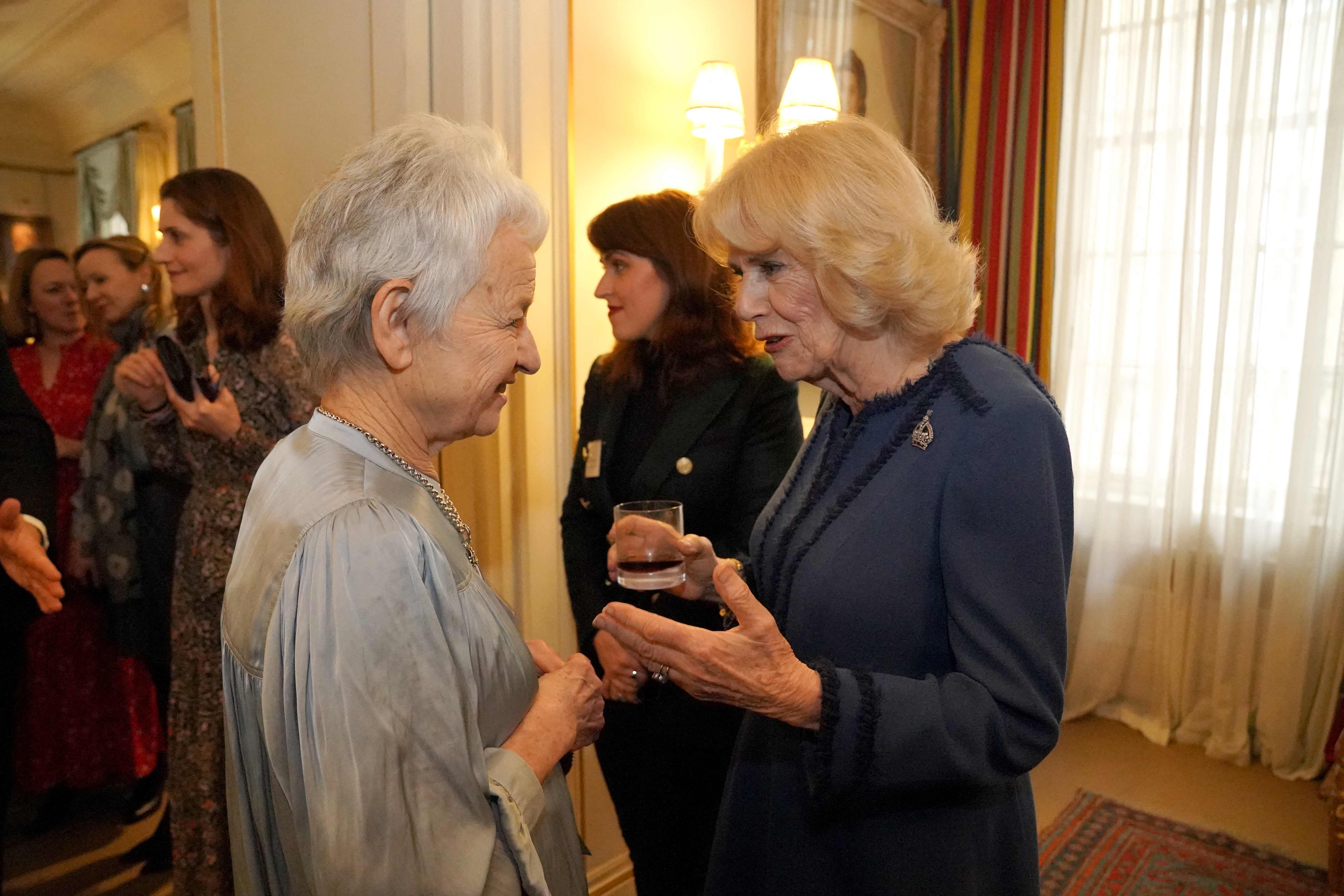 Camilla meets children’s author Jacqueline Wilson