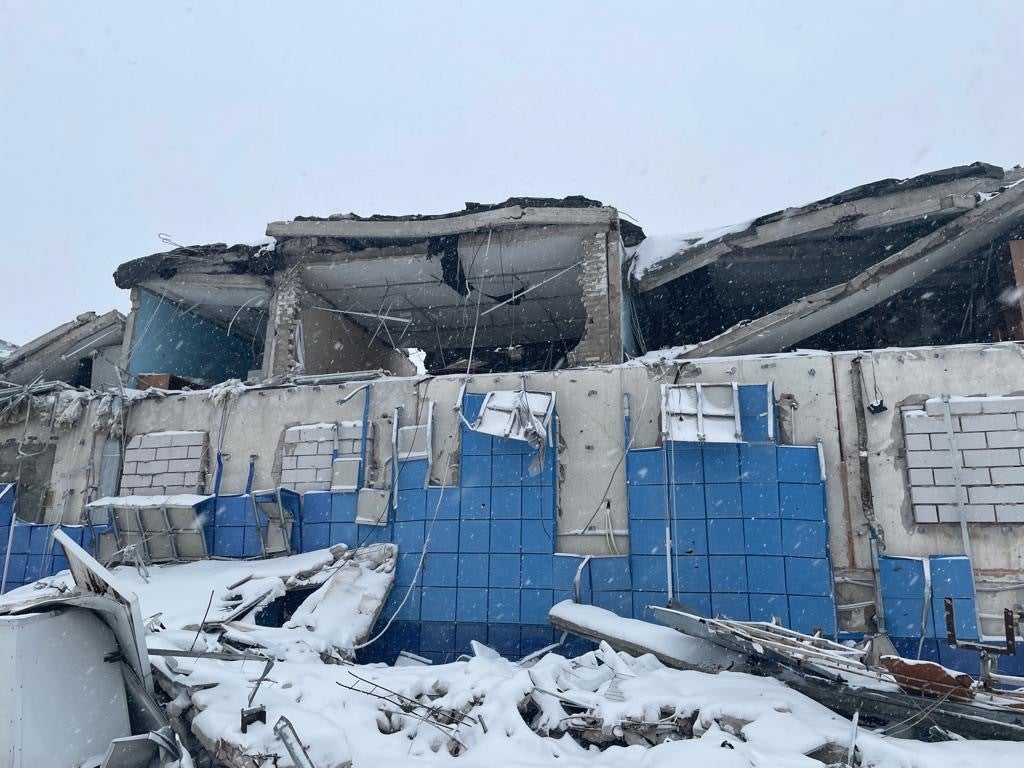 Some of the damage in the villages beyond Kupyansk