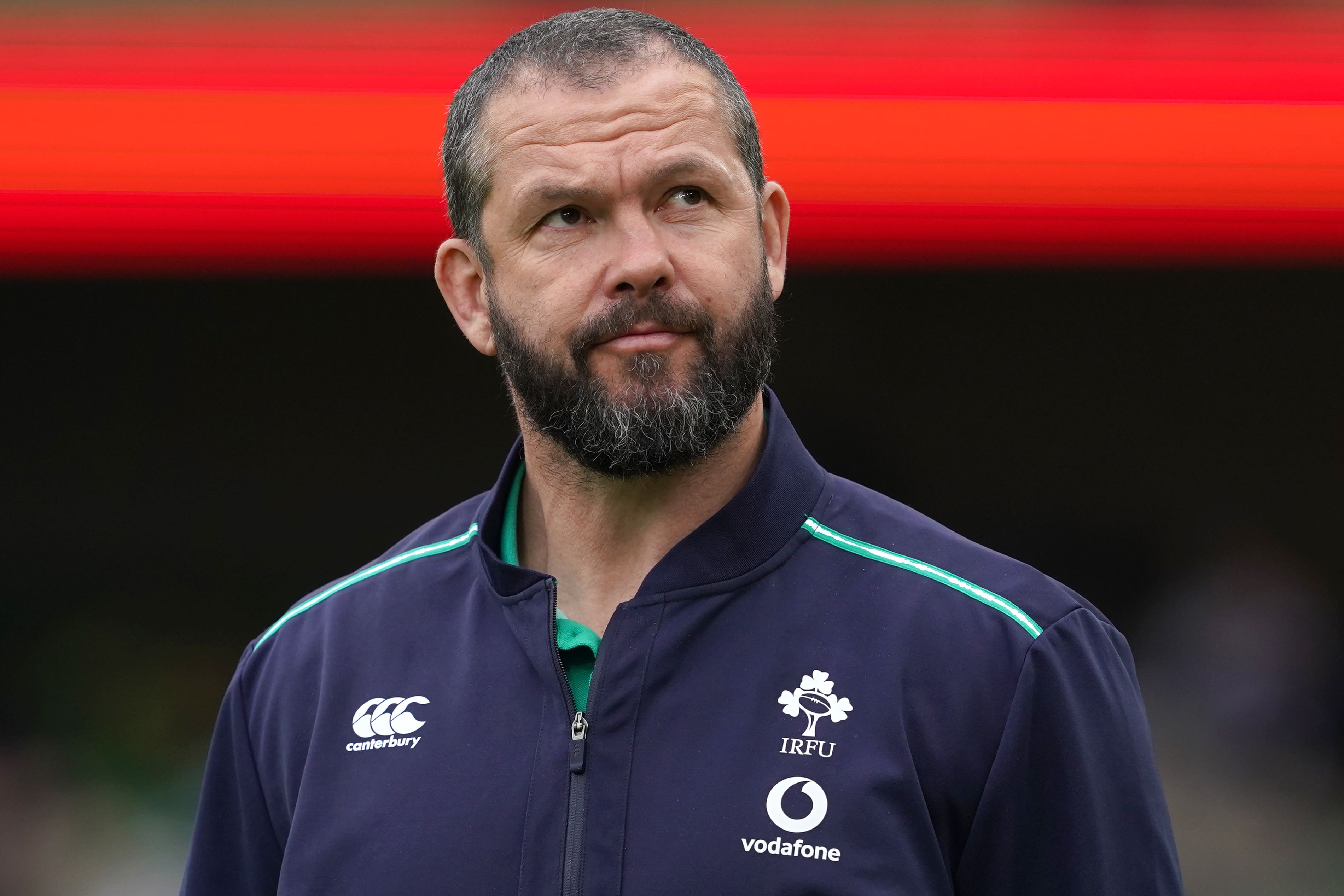 Ireland head coach Andy Farrell is wary of resurgent Italy (Brian Lawless/PA)