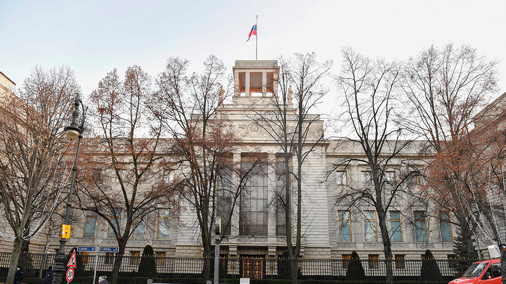 The Russian embassy in Berlin