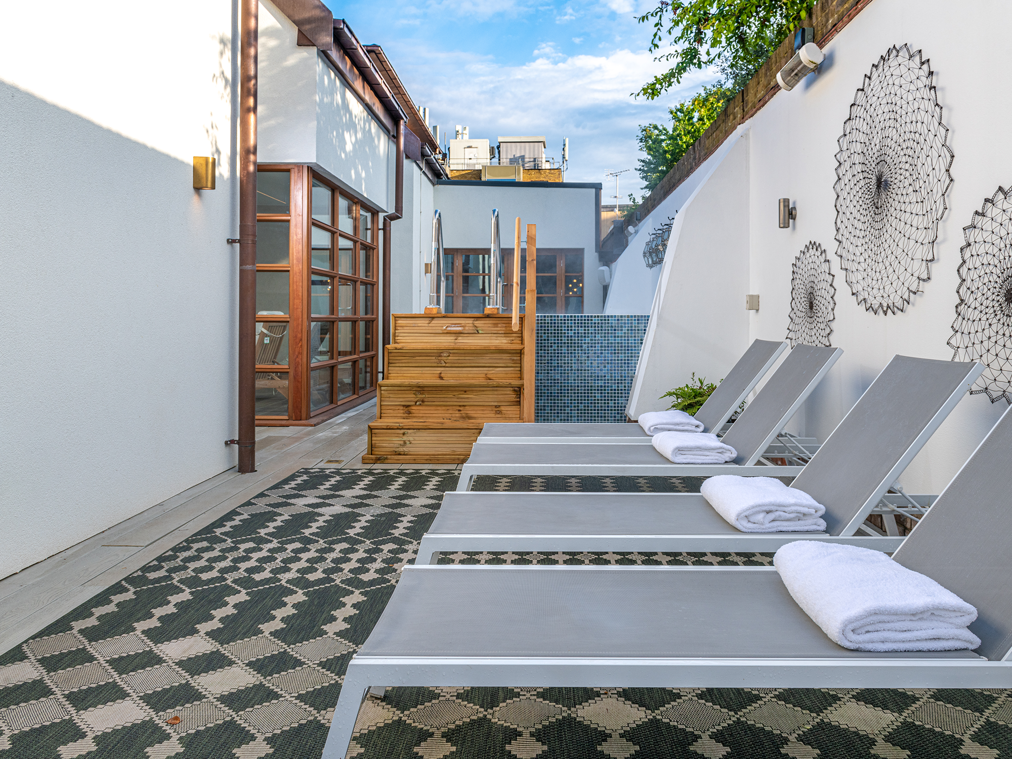 Choose from rooftop soaks to spas that offer the full package