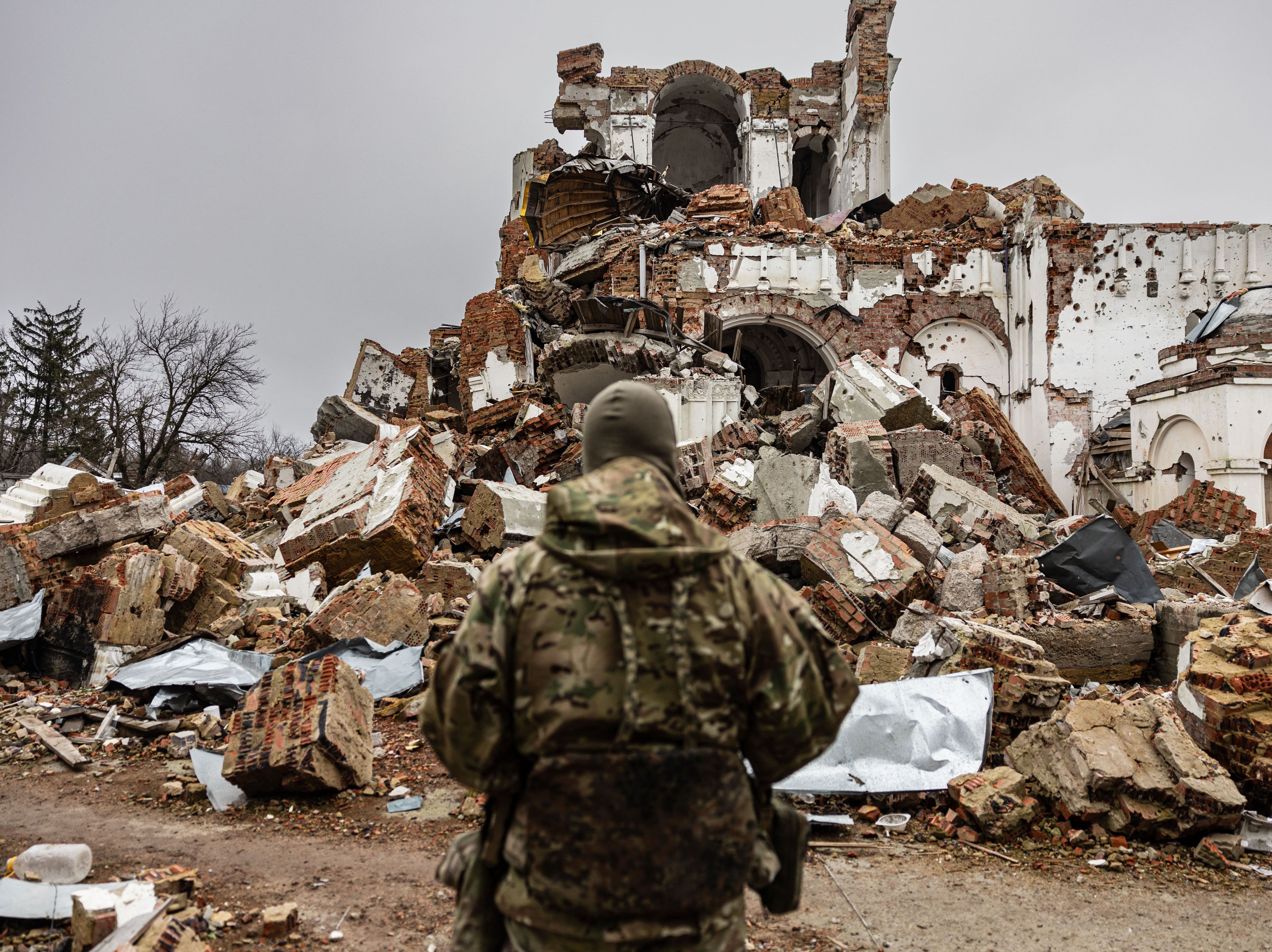 A member of the Freedom of Russia Legion in Ukraine at the end of last year