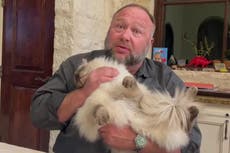 Alex Jones claims the DoJ wants to take his cat Mushu in latest spurious attack on Sandy Hook hoax punishment