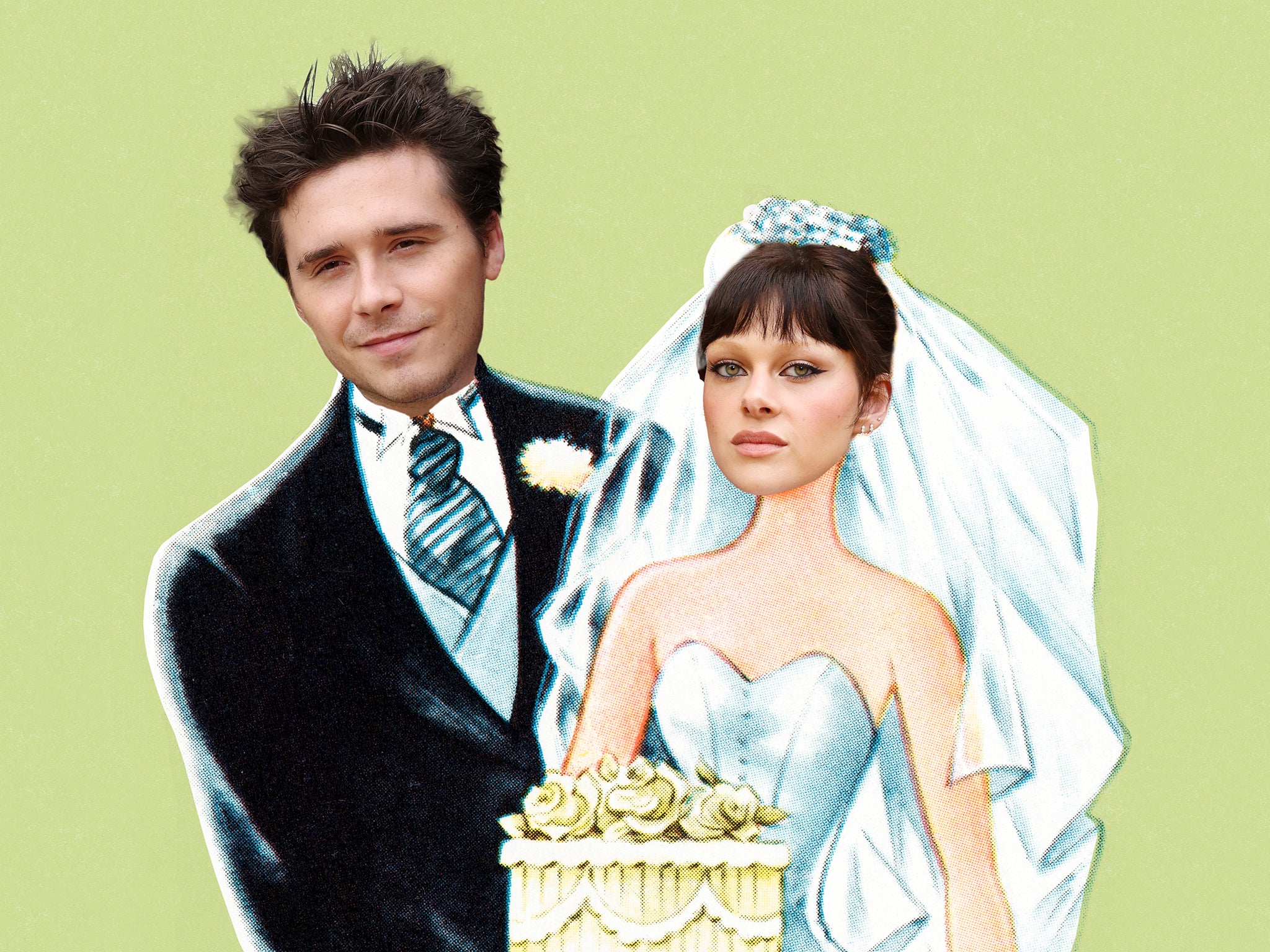 Wedding day blues: Brooklyn Beckham and Nicola Peltz, whose nuptials were beset with drama