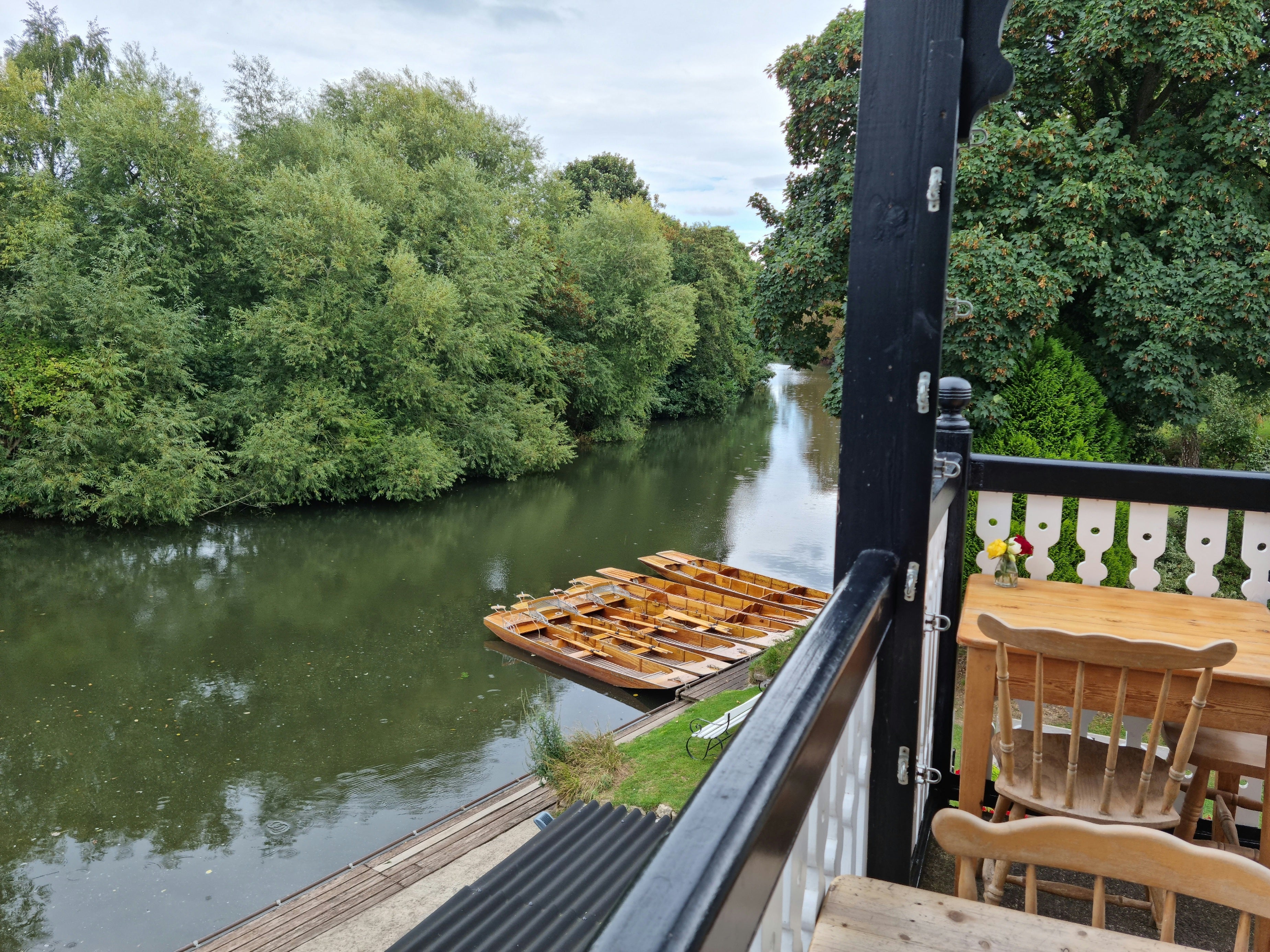 Rowing boats at Bath Boating Station on the River Avon