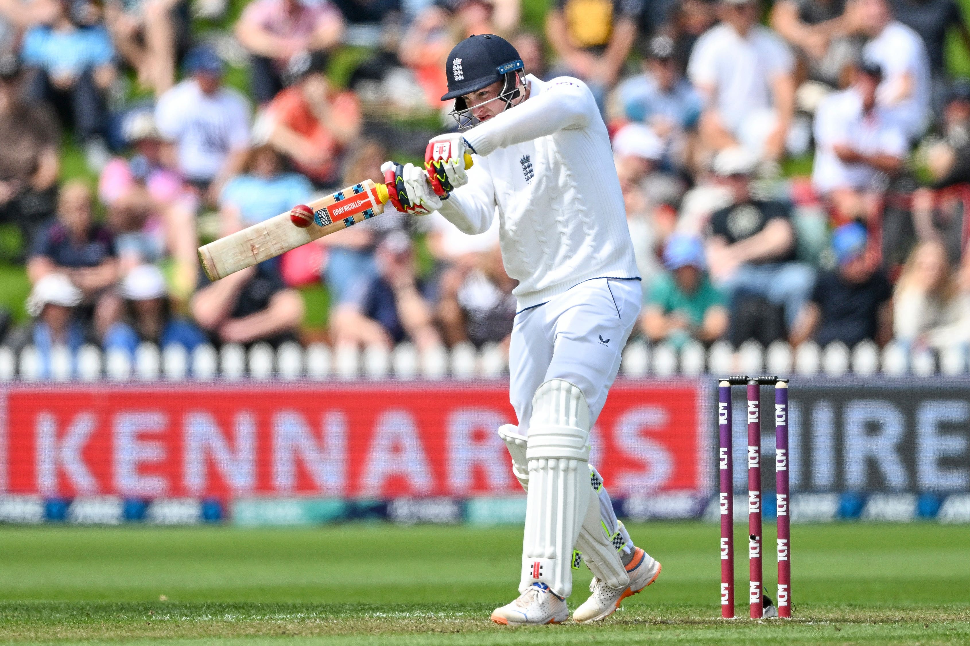 Harry Brook excelled again in New Zealand (Andrew Cornaga/Photosport via AP)