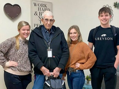 Students raised money for their 80-year-old janitor who had to go back to work after his rent was raised