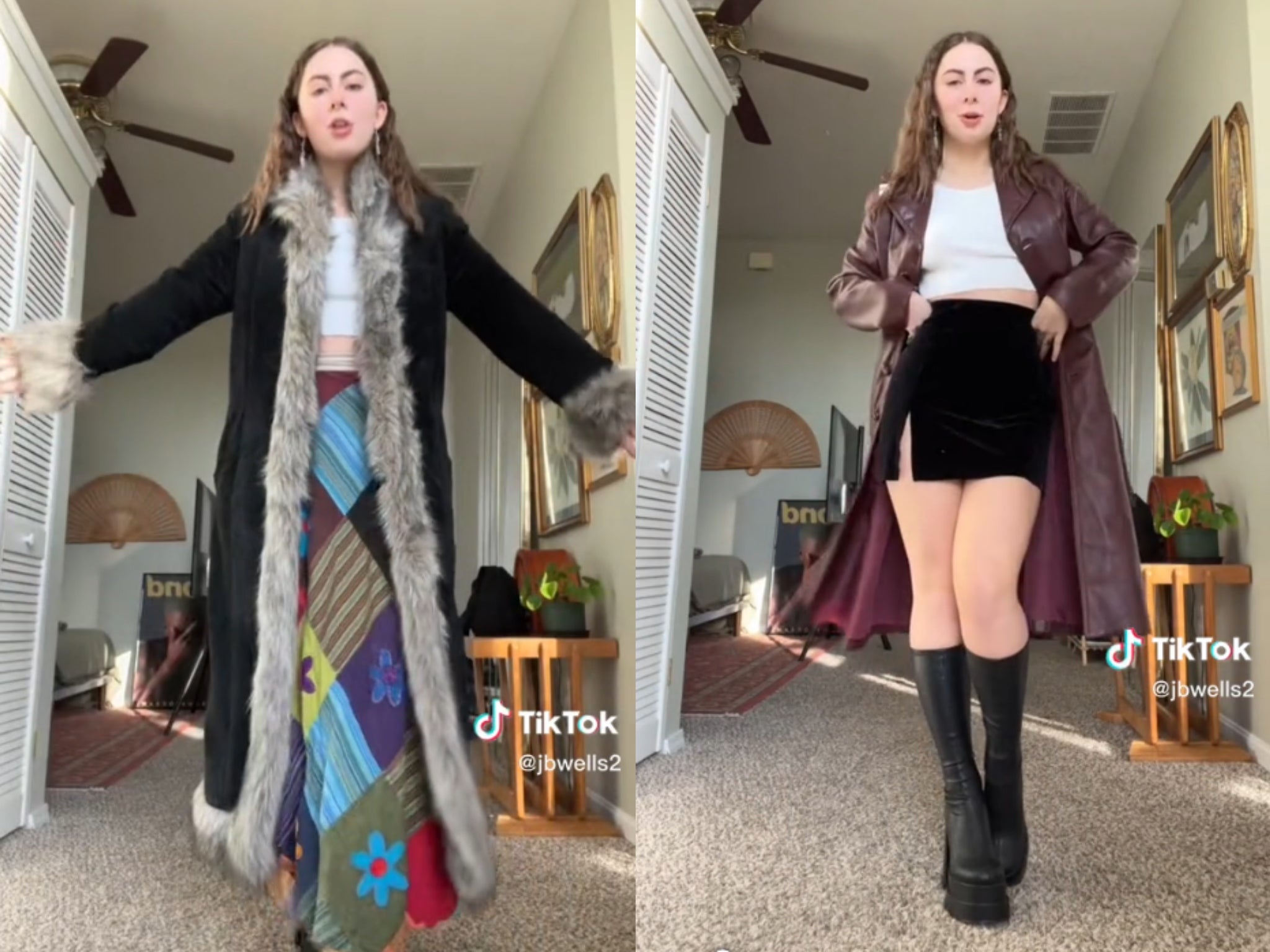 Depop reseller Jacklyn Wells went viral for showing off her vintage finds