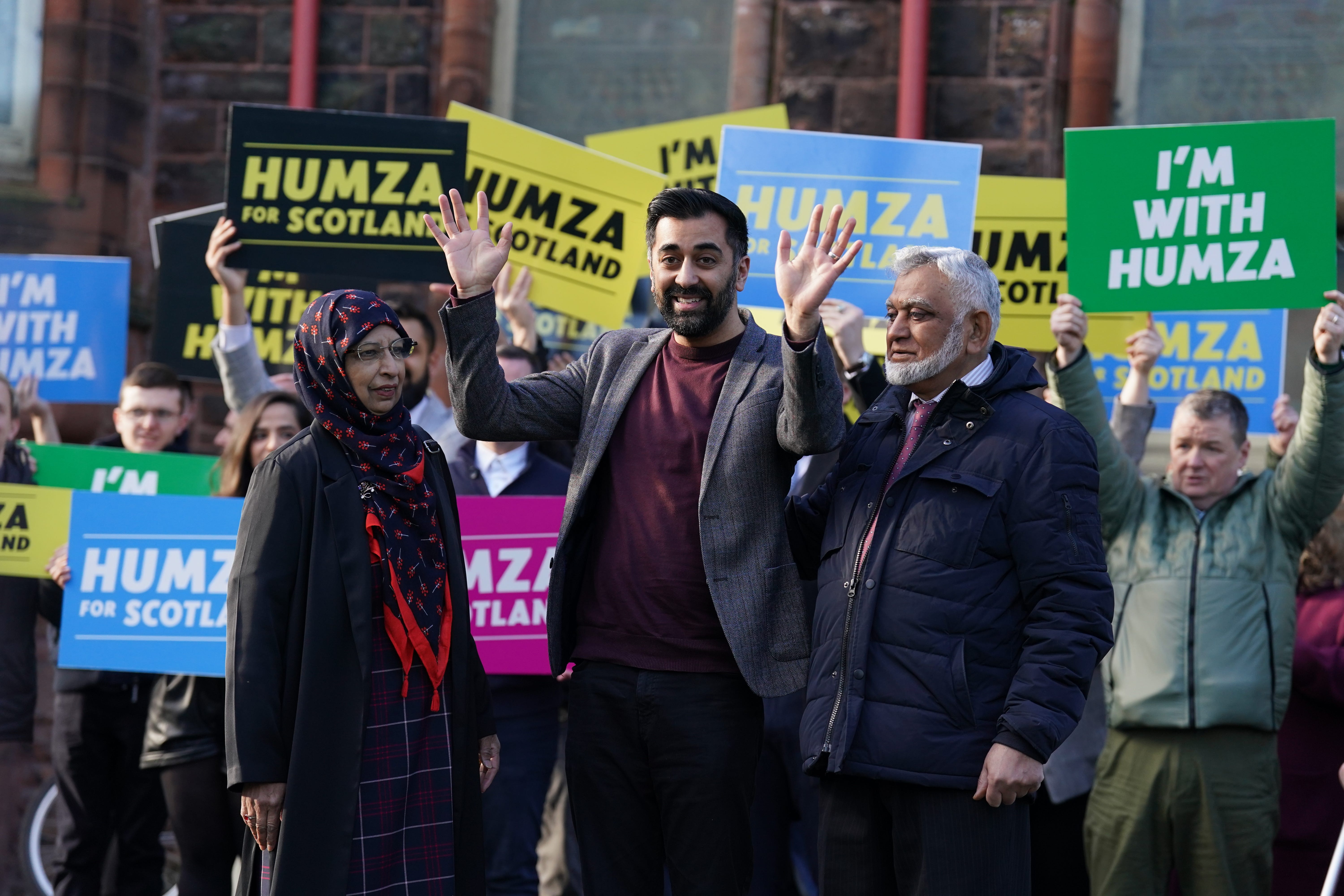 Humza Yousaf us running to be SNP leader (Andrew Milligan/PA)