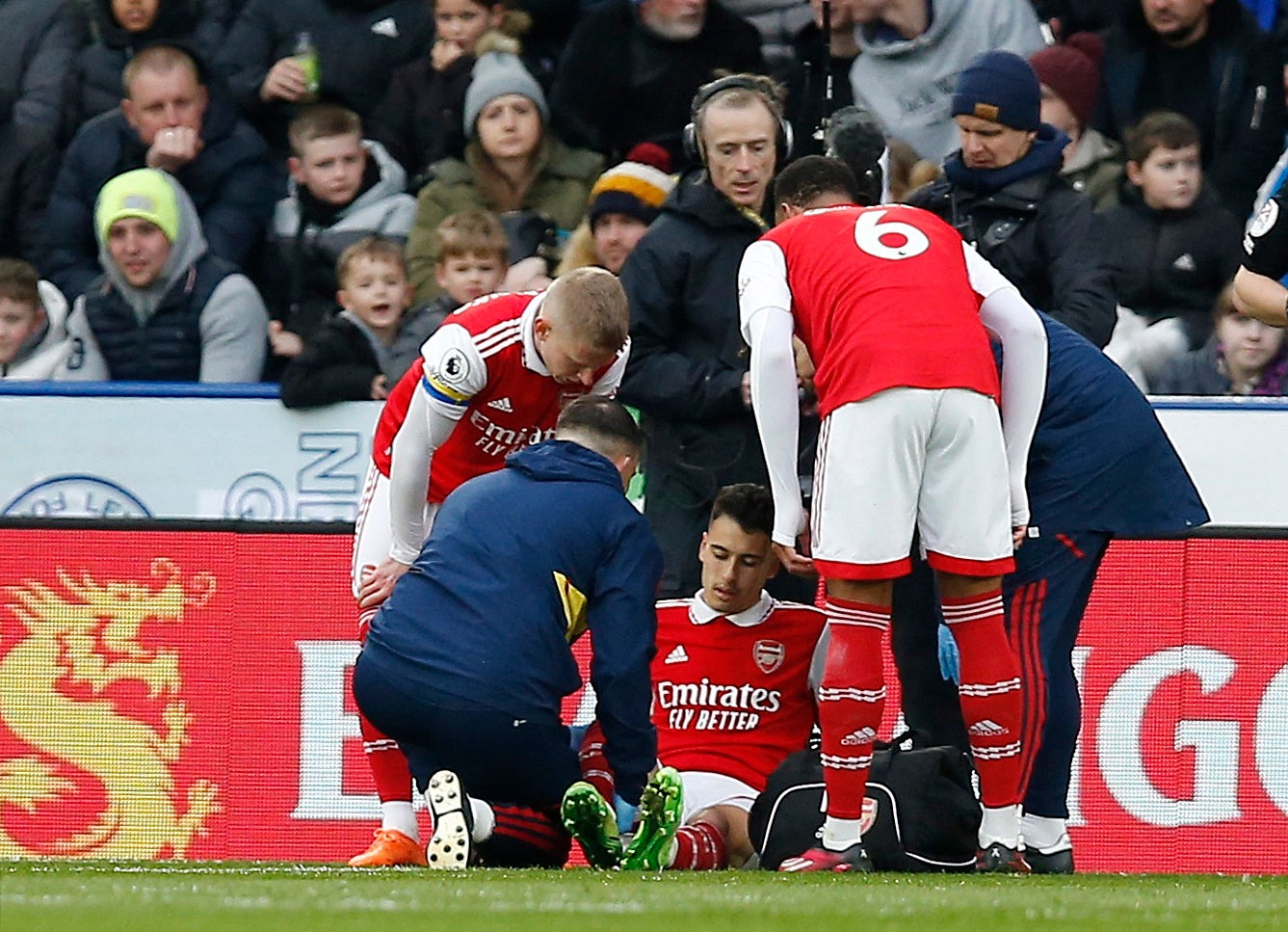 Martinelli injured himself scoring the winner