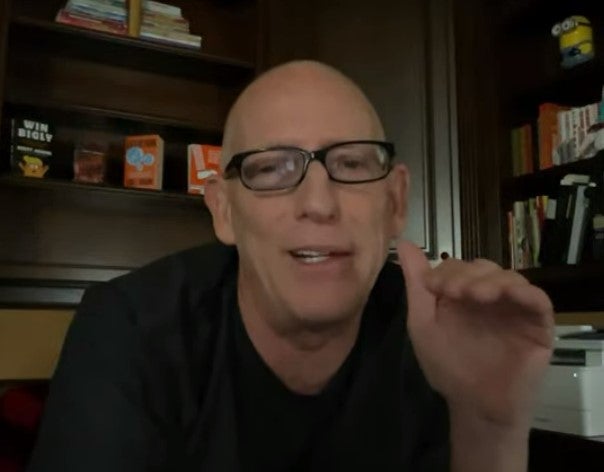 Scott Adams speaking on his YouTube show