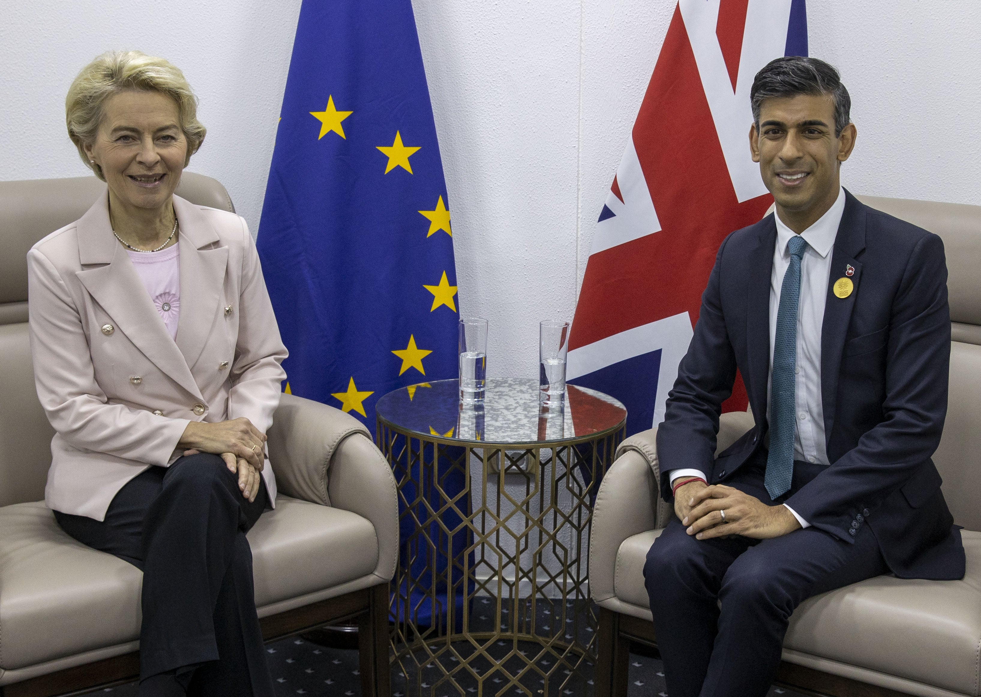 EU Commission chief Ursula von der Leyen and Rishi Sunak held a meeting in November