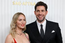 Fans gush over Emily Blunt and John Krasinski’s flirty whispers at the SAG Awards: ‘Couple goals’