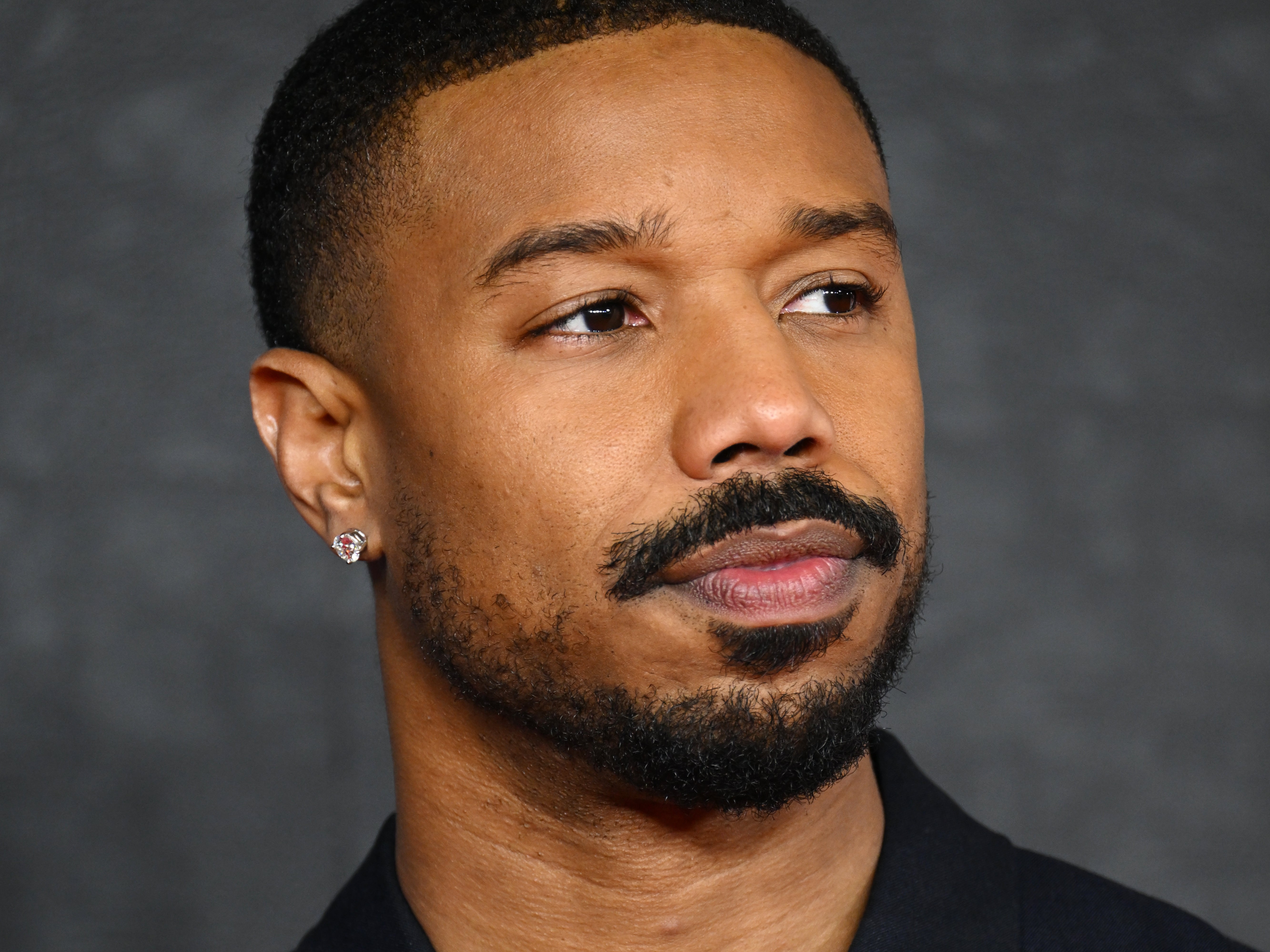 Michael B Jordan at the premiere for ‘Creed III’