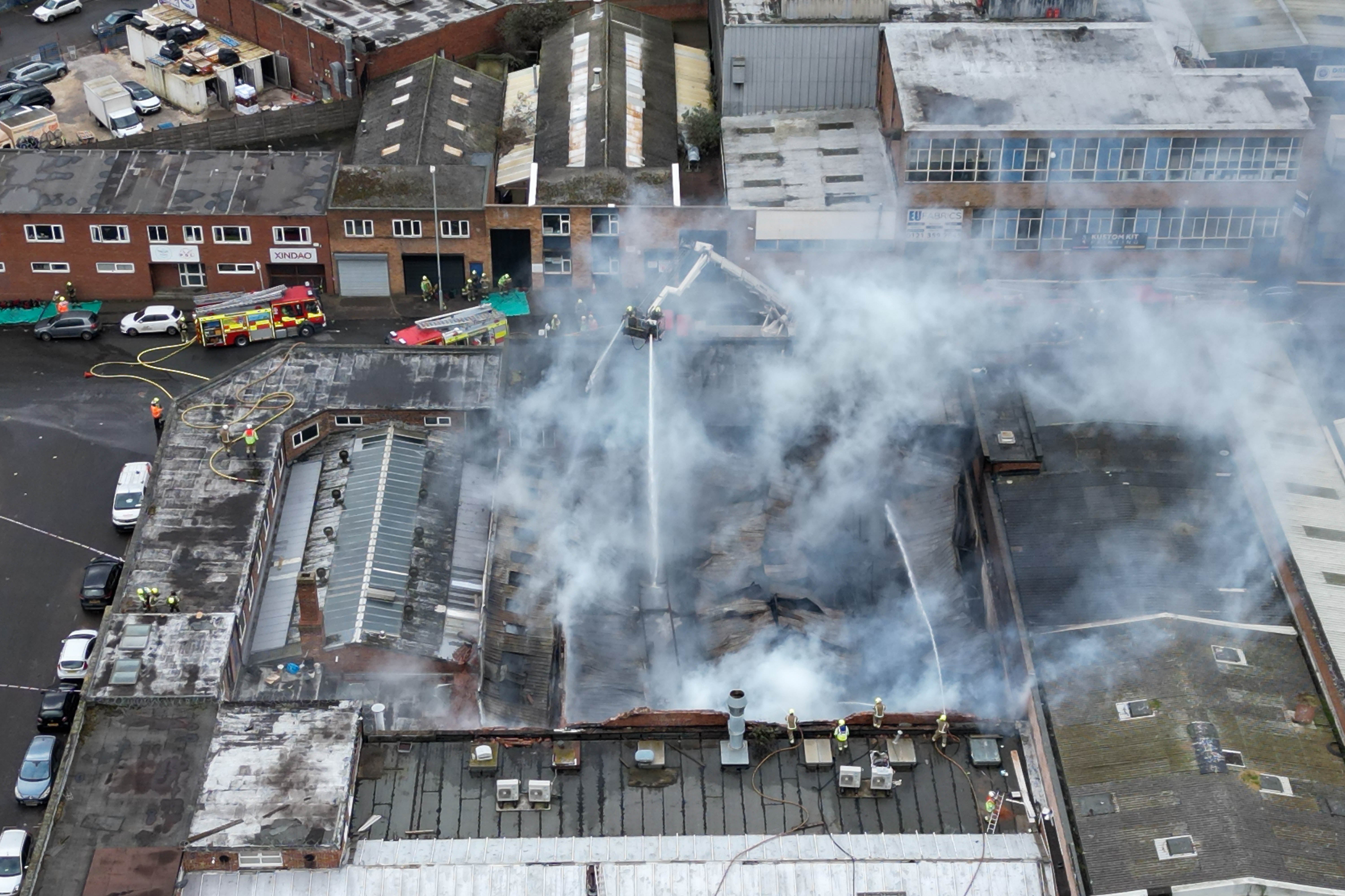 The extent of the damage to the warehouse