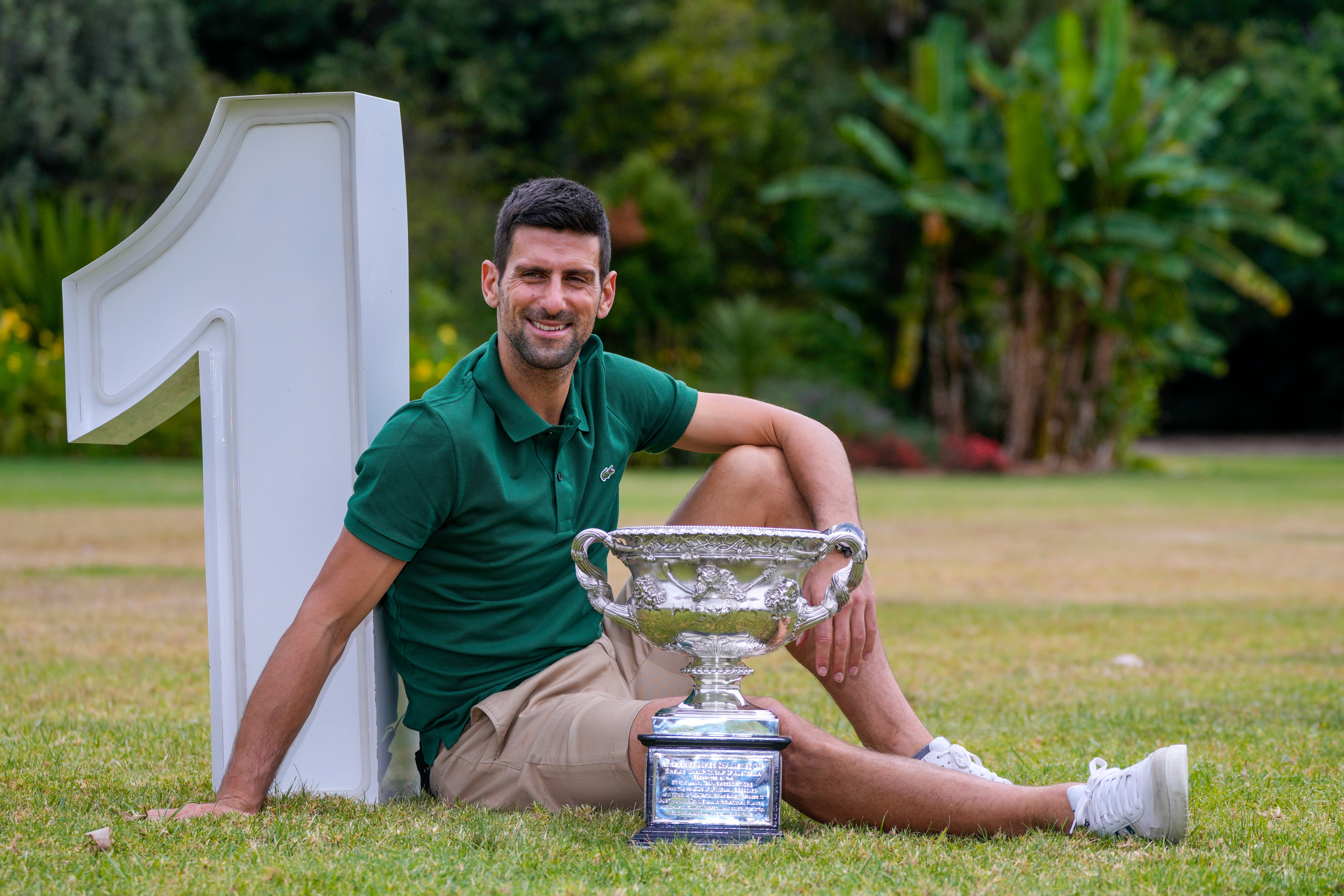 Novak Djokovic is spending a record 378th week as world number one (Ng Han Guan/AP)