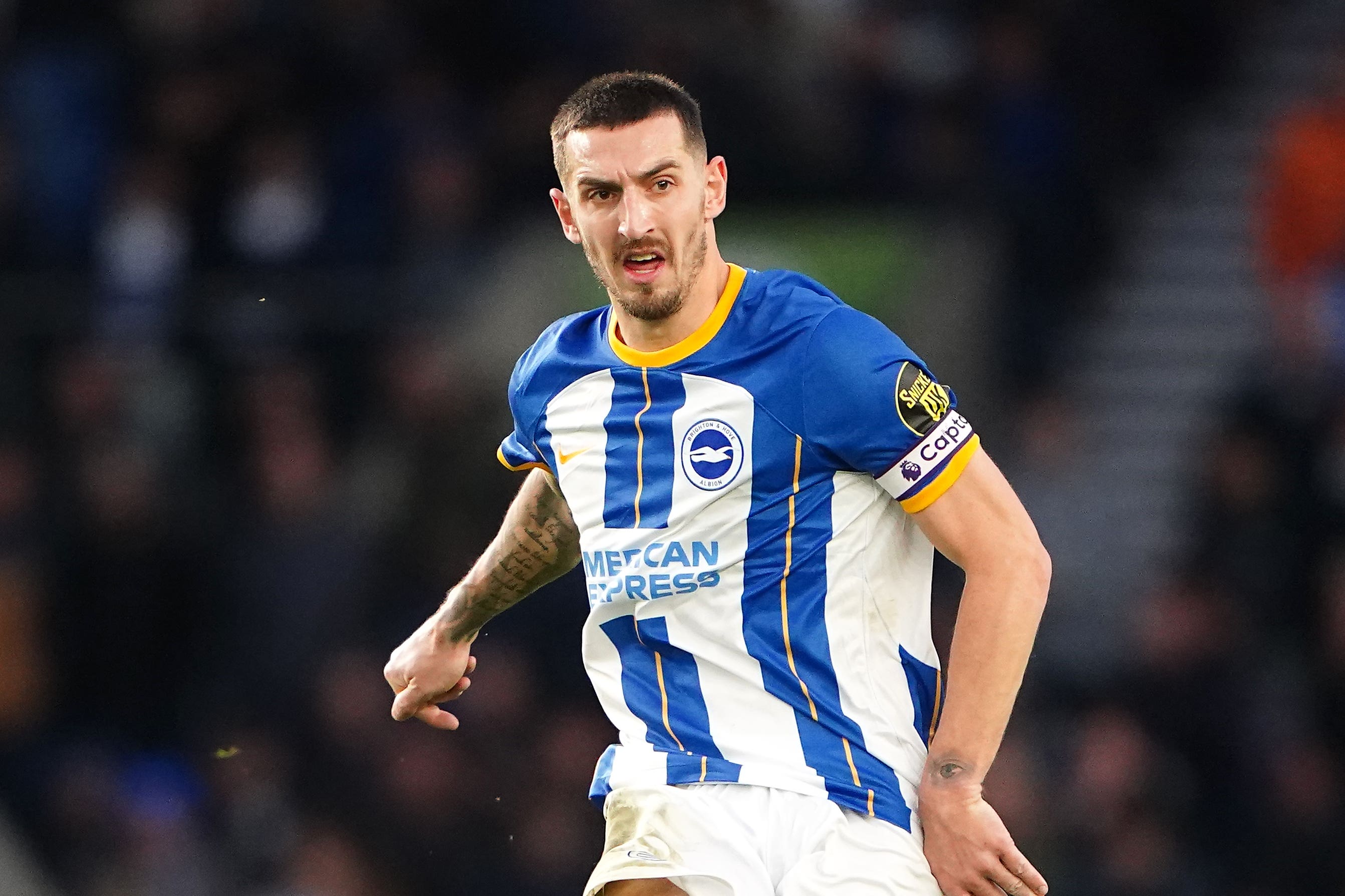 Brighton captain Lewis Dunk (Zac Goodwin/PA)