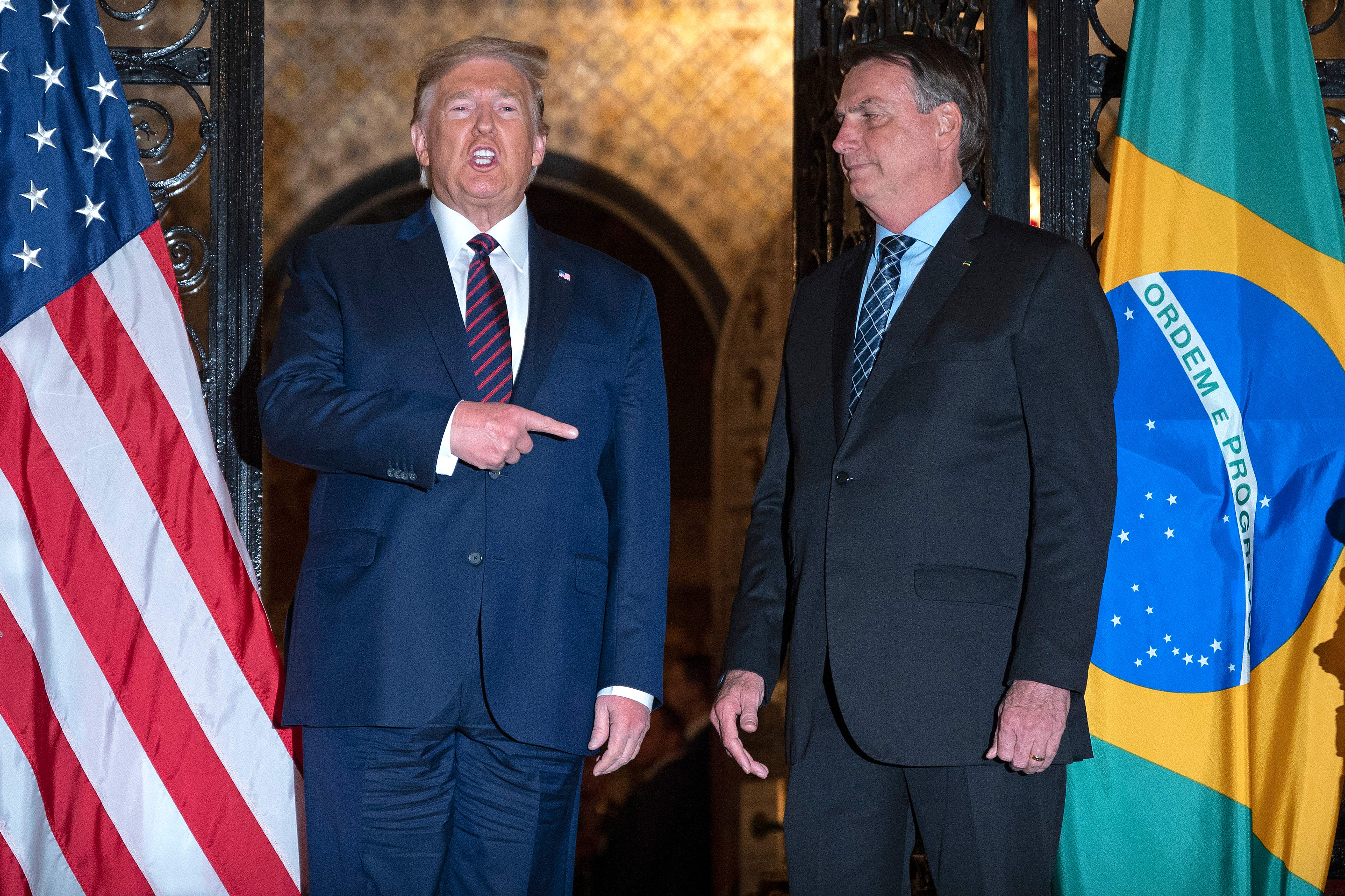 Donald Trump and Jair Bolsonaro in Florida in 2020