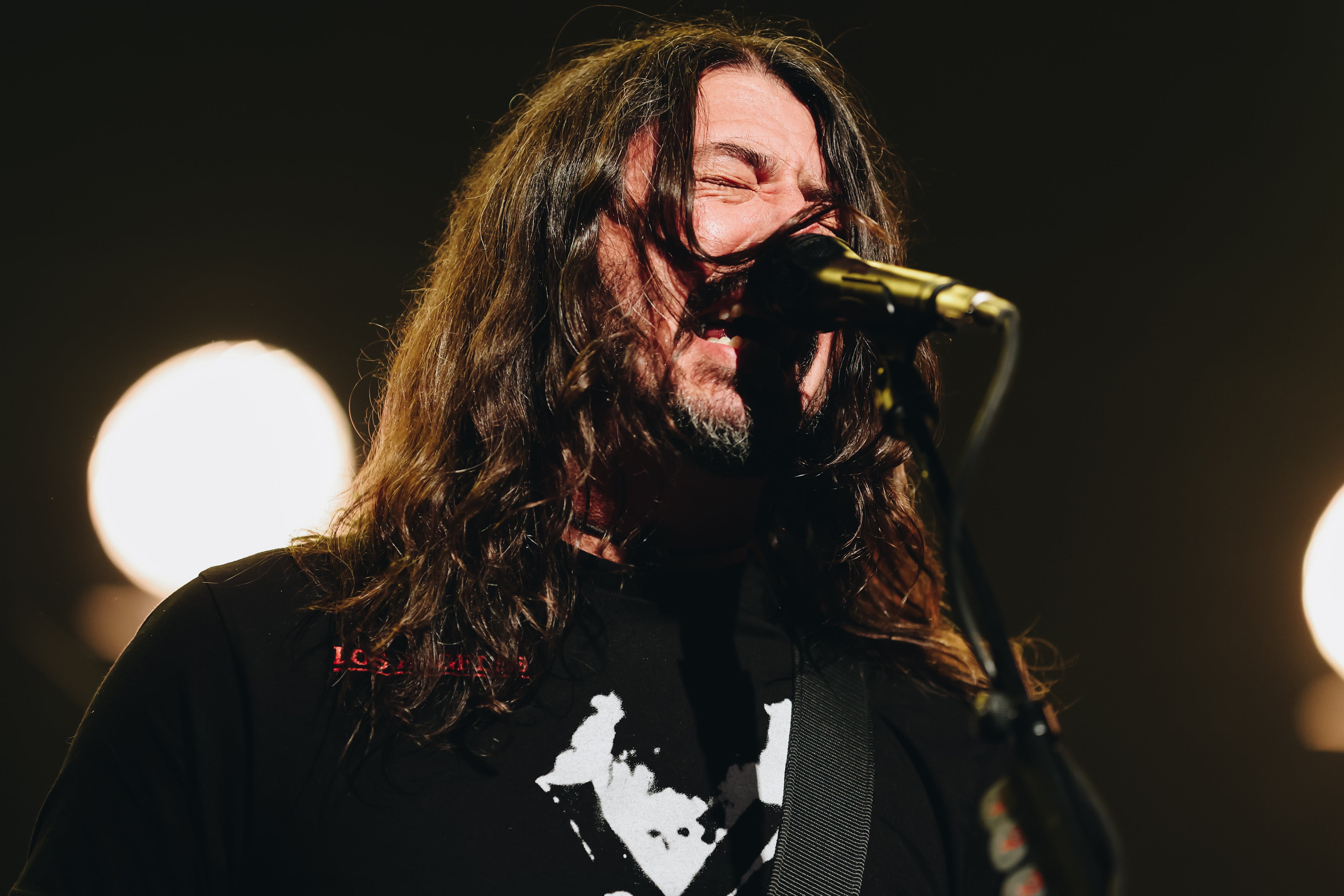 Dave Grohl of Foo Fighters performing in Los Angeles in February 2022
