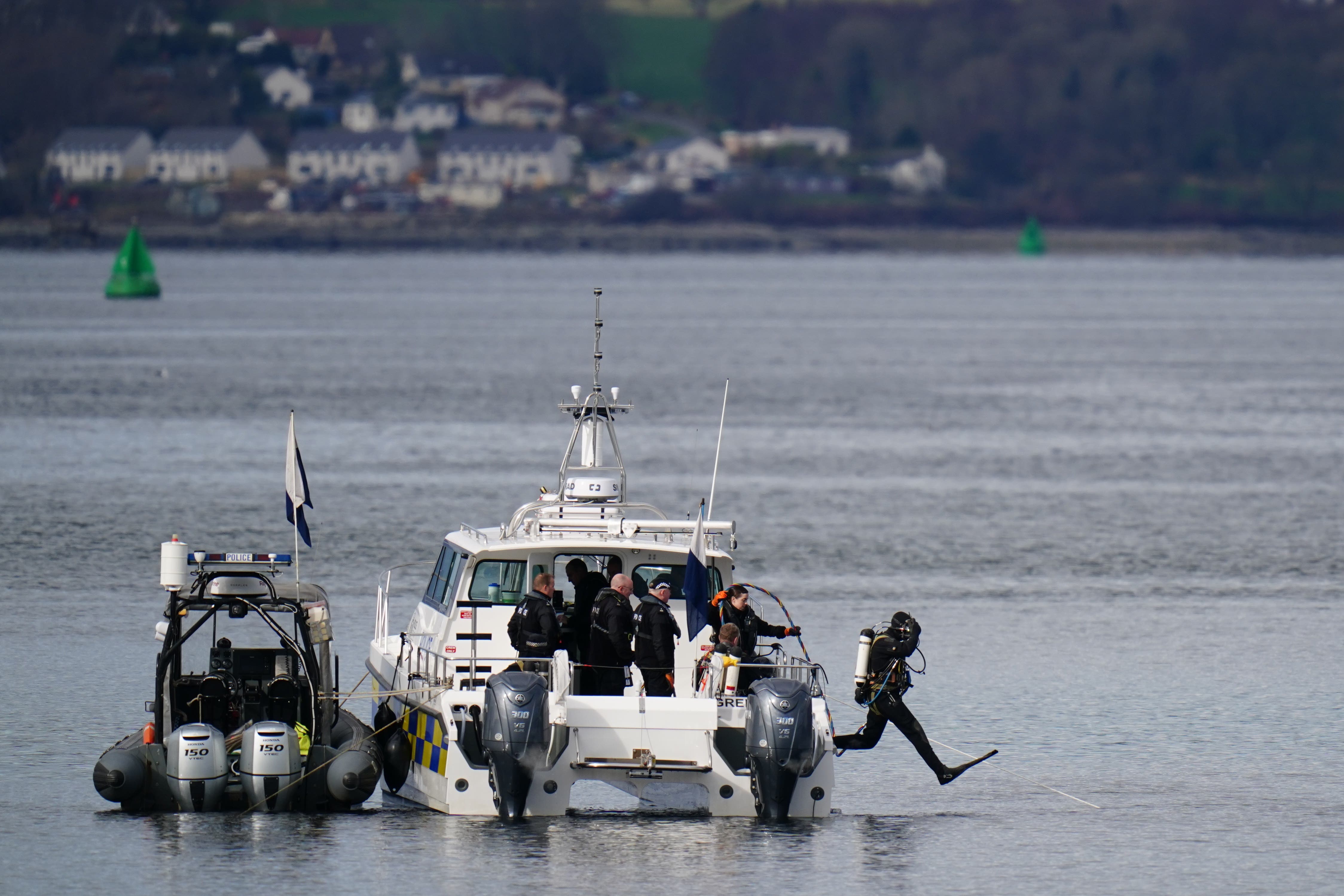 A rescue operation was launched on Friday afternoon (Jane Barlow/PA)