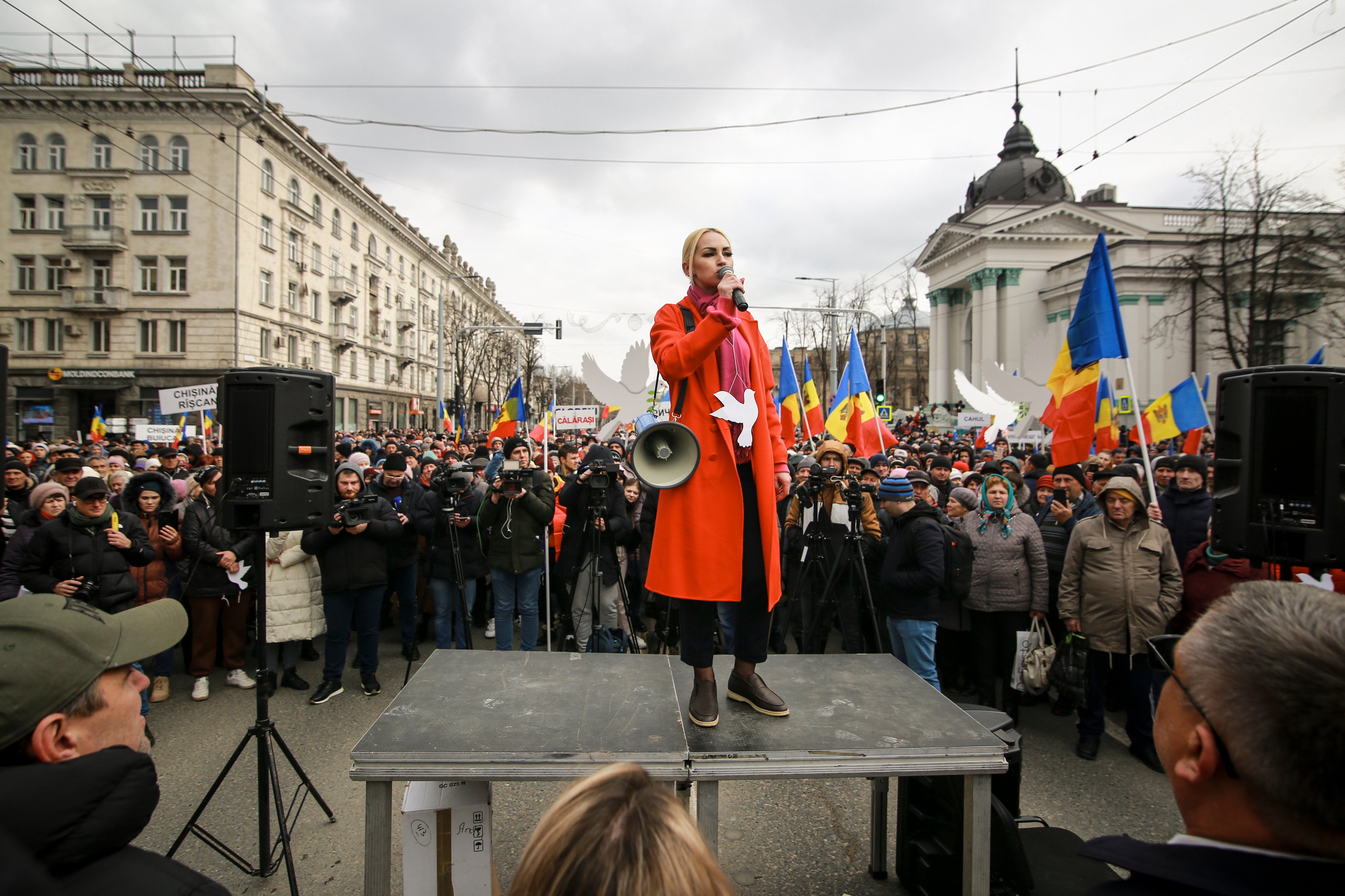 APTOPIX Moldova Protest