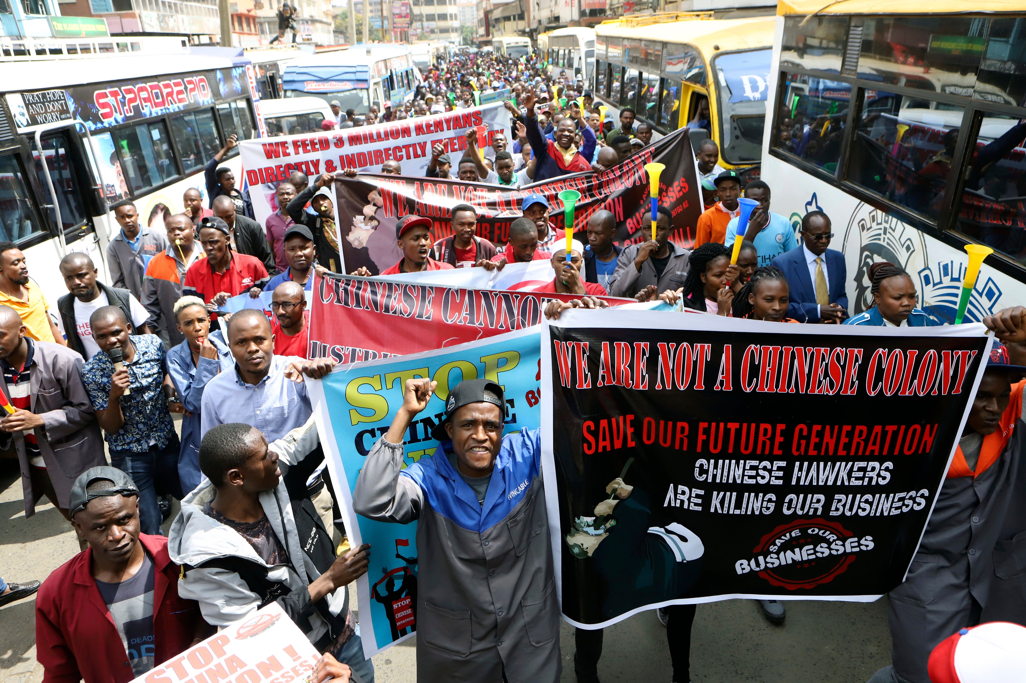 Kenya Anti Chinese Demonstration