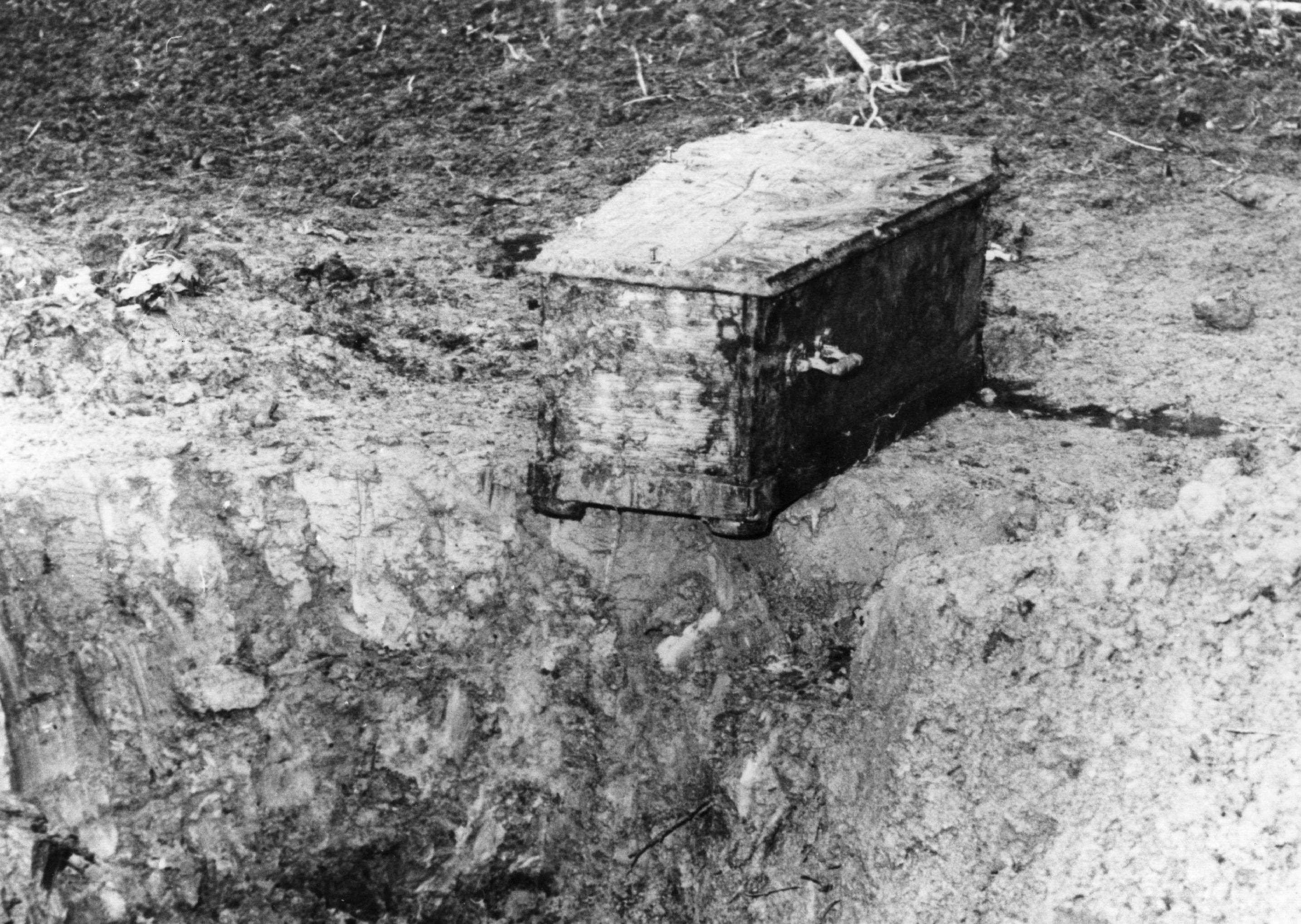 Charlie Chaplin’s stolen coffin, which was found after being stolen by two men