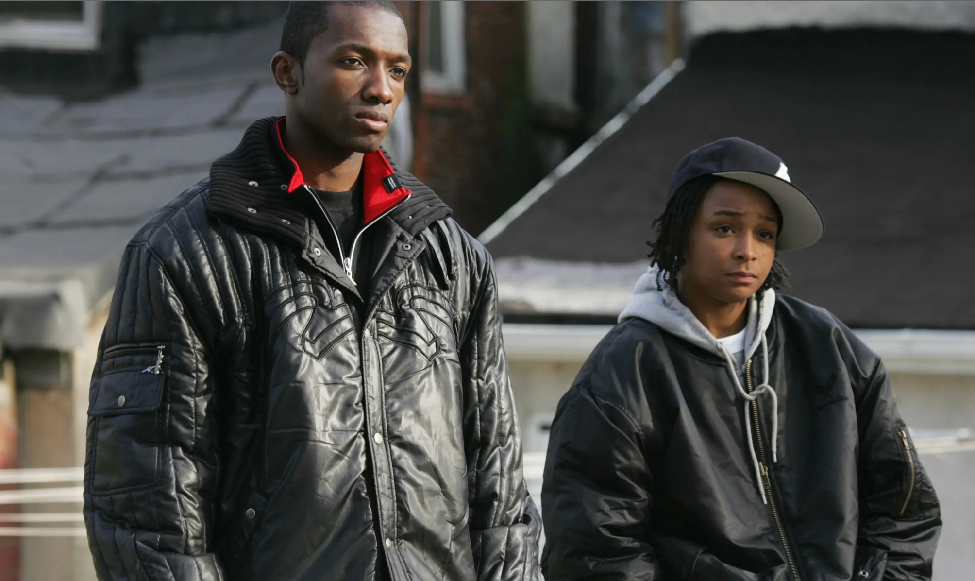 Jamie Hector, left, plays fictional drug trafficking kingpin Marlo Stanfield in The Wire