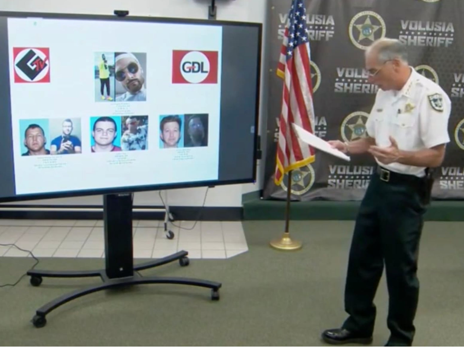 Volusia County Sheriff Mike Chitwood discusses a neo-Nazi group distributing anti-semitic propaganda in Florida