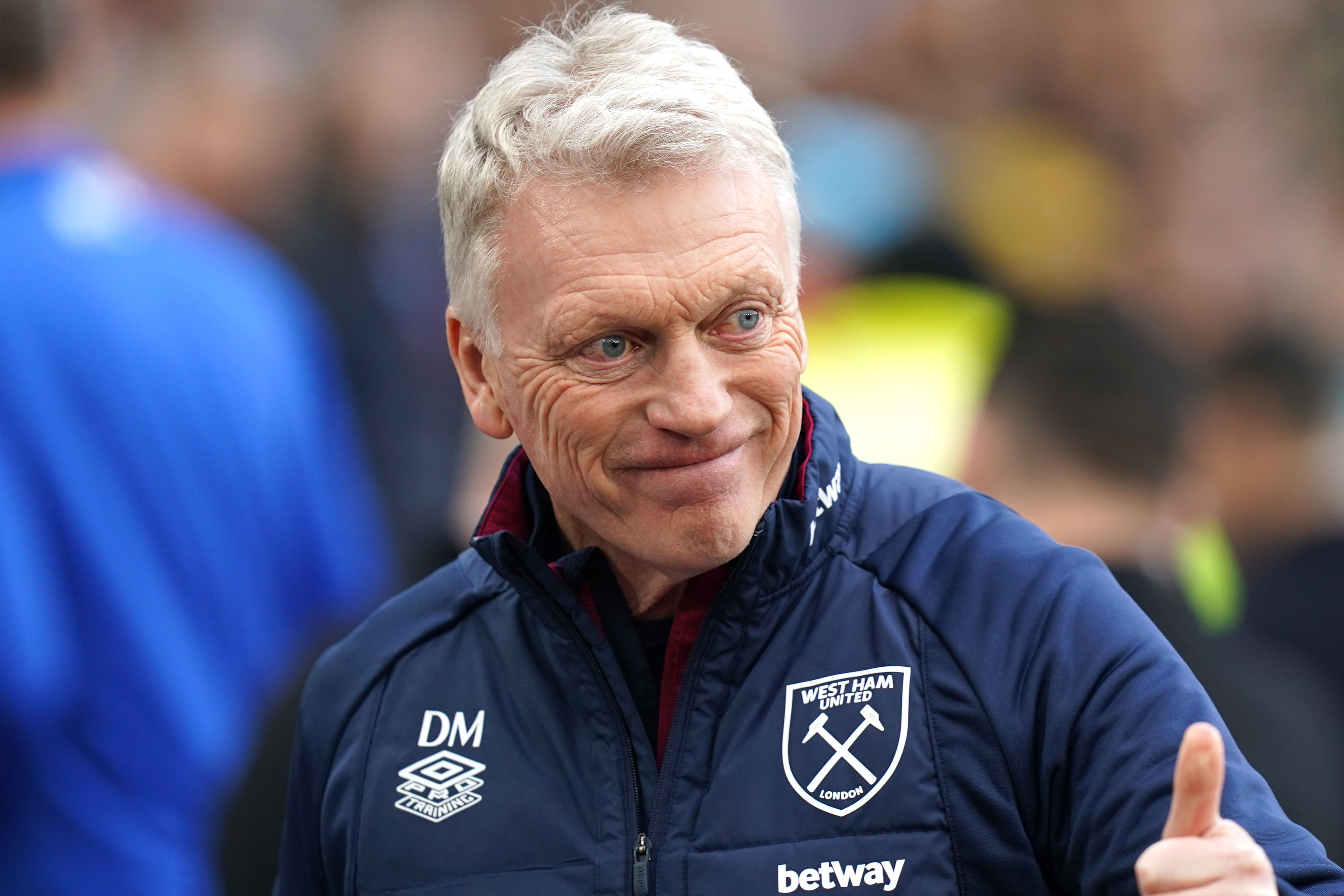 David Moyes takes West Ham to Manchester United on Wednesday (Gareth Fuller/PA)