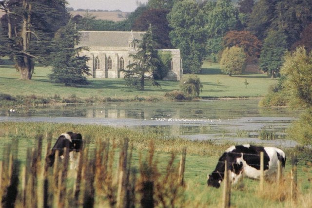 Parish church of St. Mary on the grounds of Crichel Estate