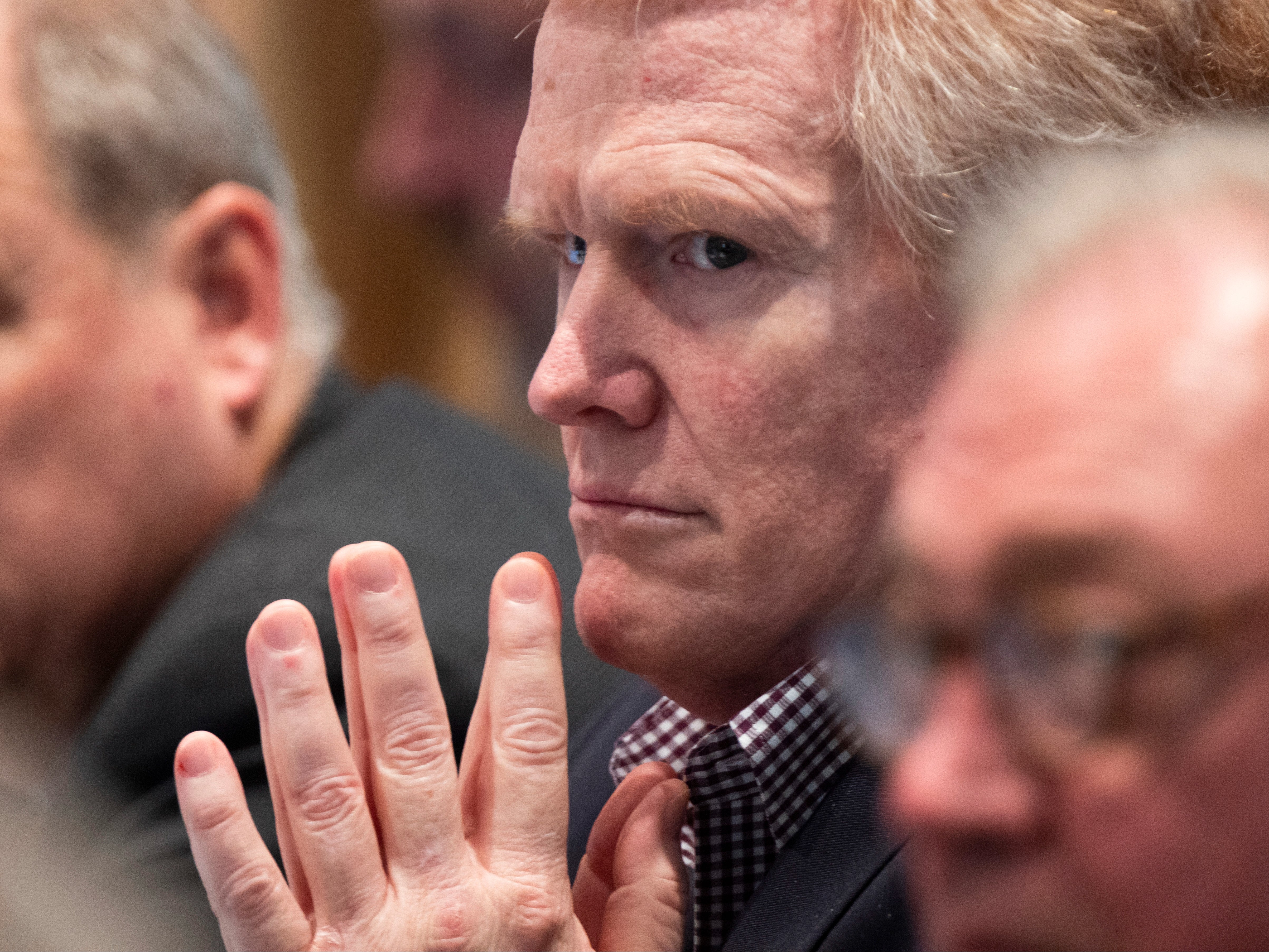 Alex Murdaugh looks on as his murder trial nears its end