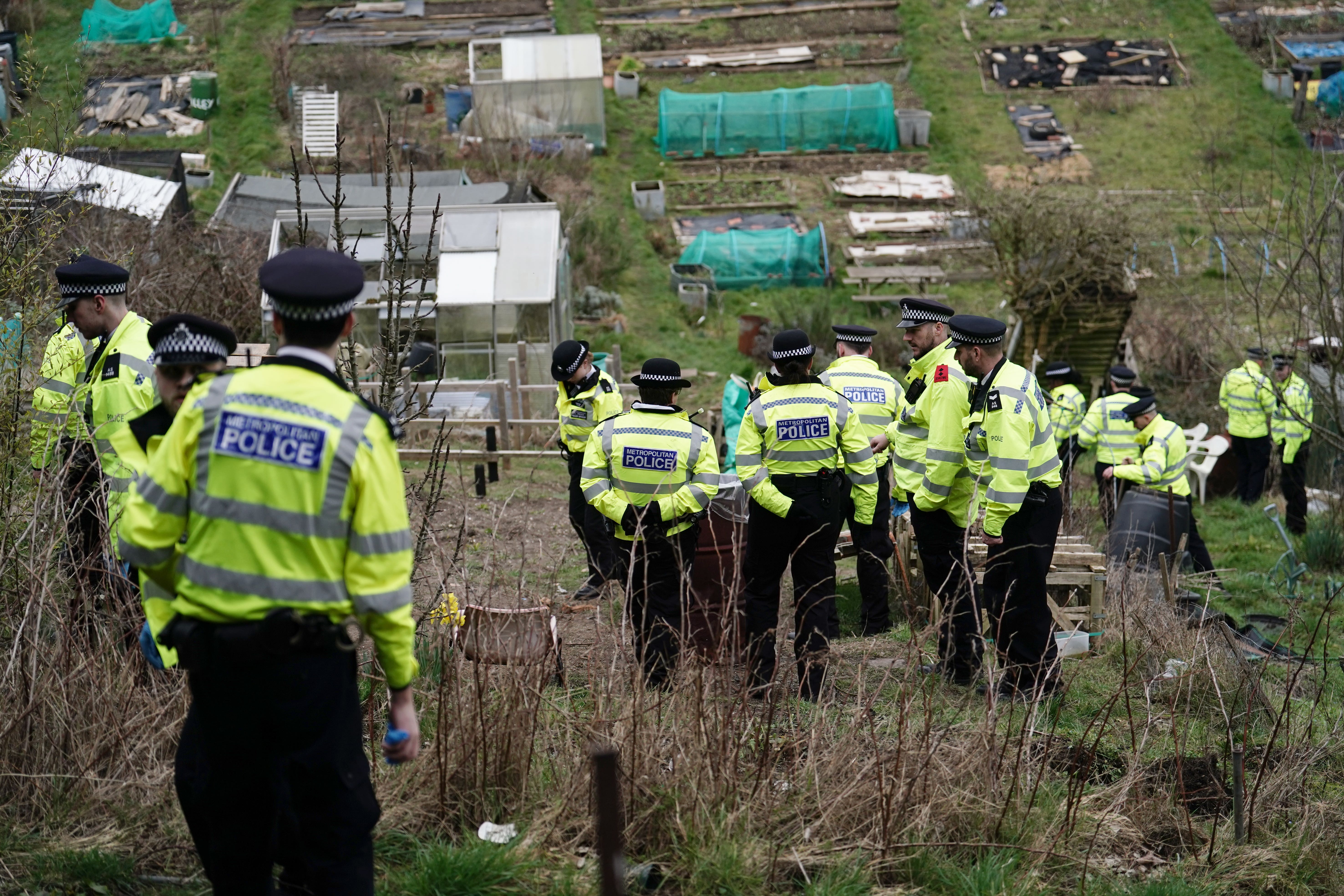 A massive search is under way for the missing baby of Constance Marten and Mark Gordon (Jordan Pettitt/PA)