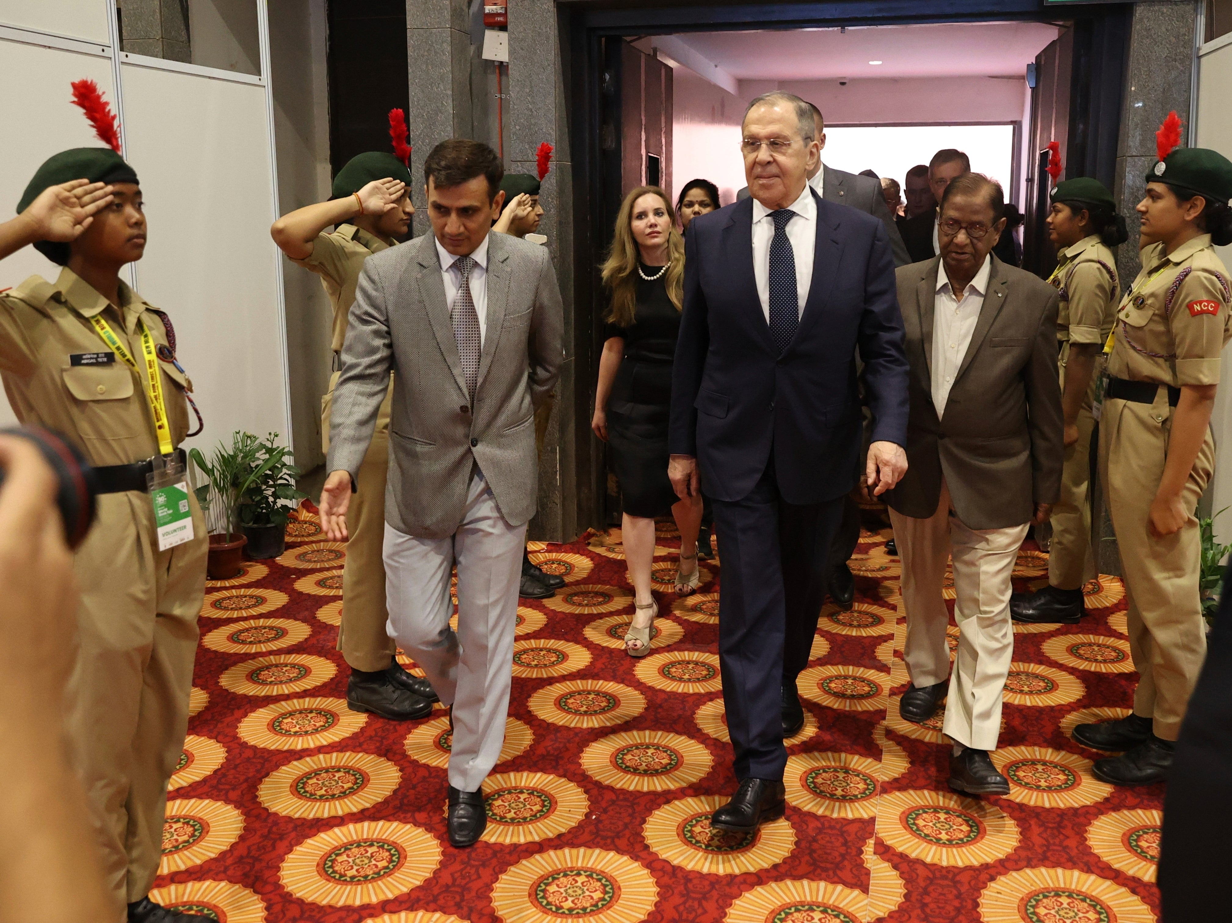 Sergei Lavrov in Delhi on Wednesday