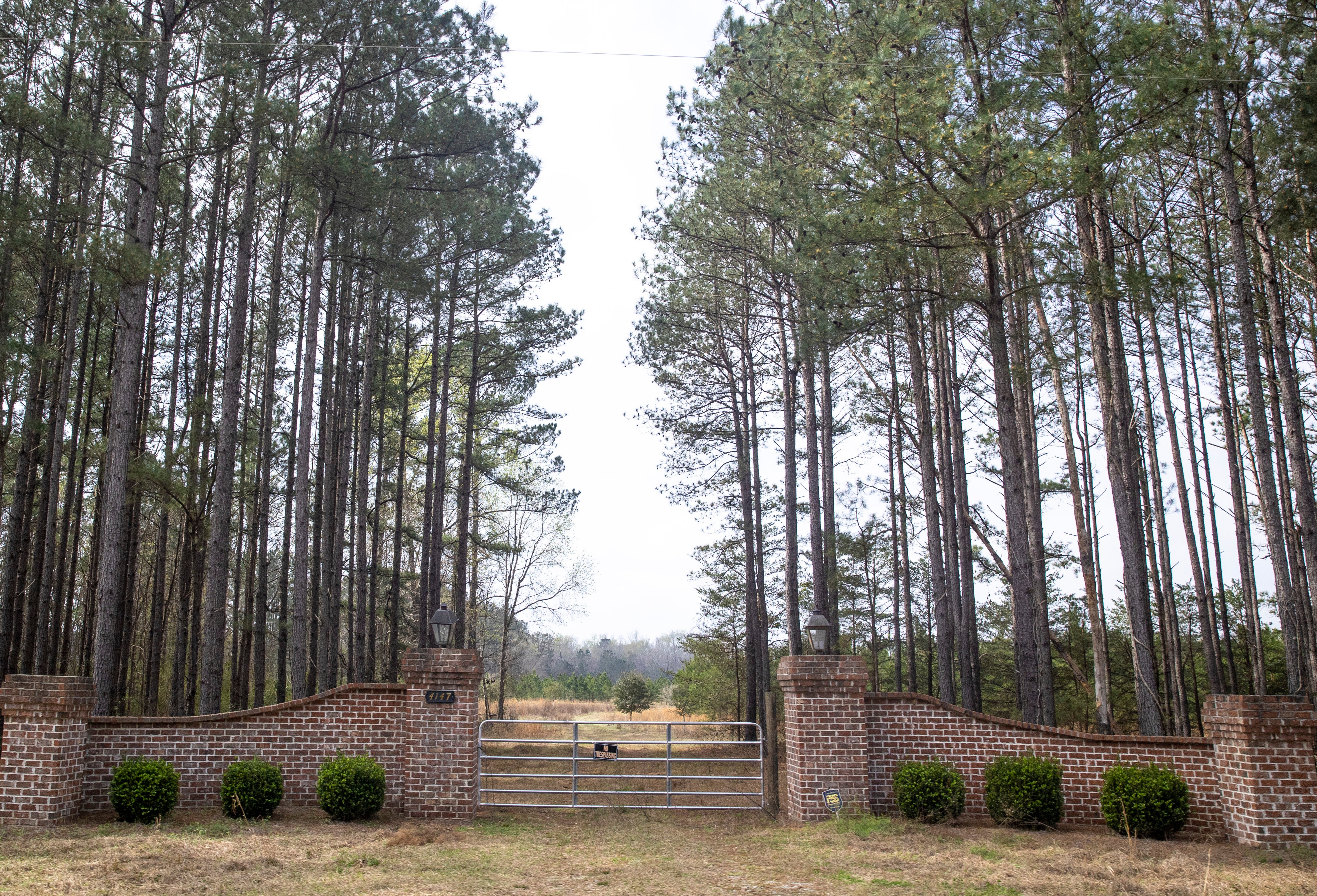 The entrance to the house at the Murdaugh Moselle property