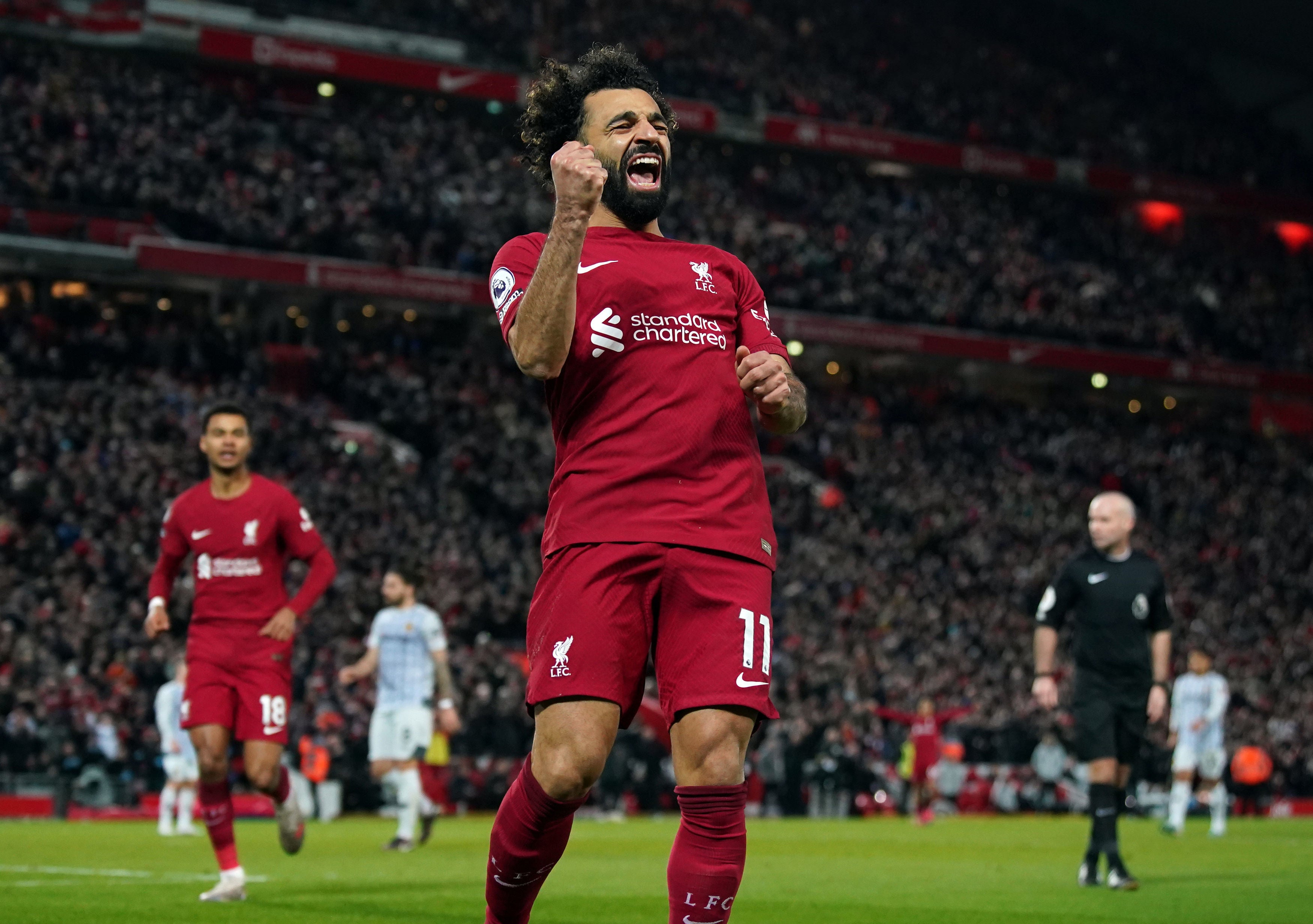 Mo Salah reached the 20-goal landmark yet again for Liverpool