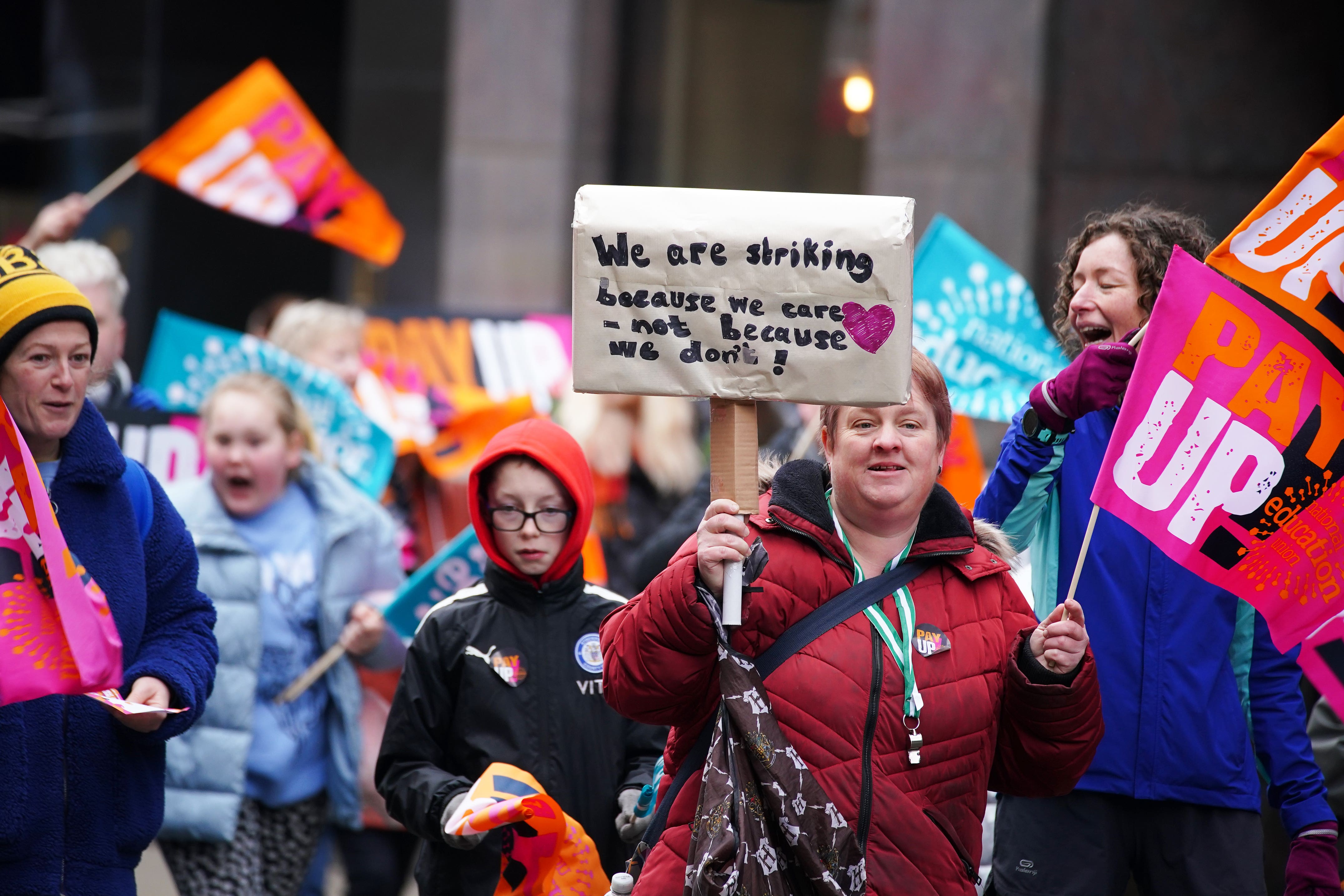 Members of the National Education Union