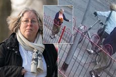 Pedestrian who swore at cyclist on pavement before she was hit by car is jailed for manslaughter