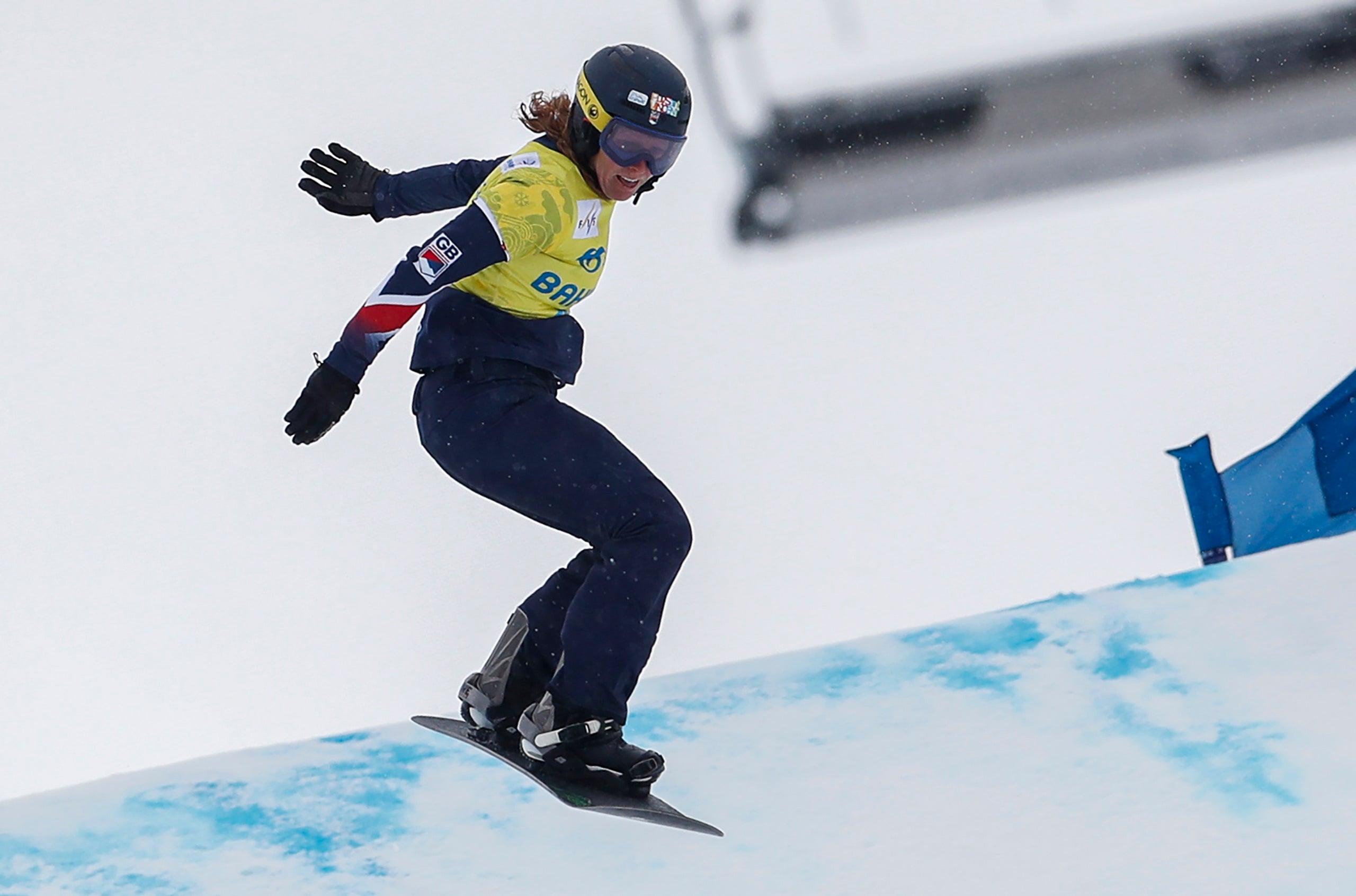 Charlotte Bankes put individual snowboard cross disappointment behind her to triumph in the mixed team event at the Worlds