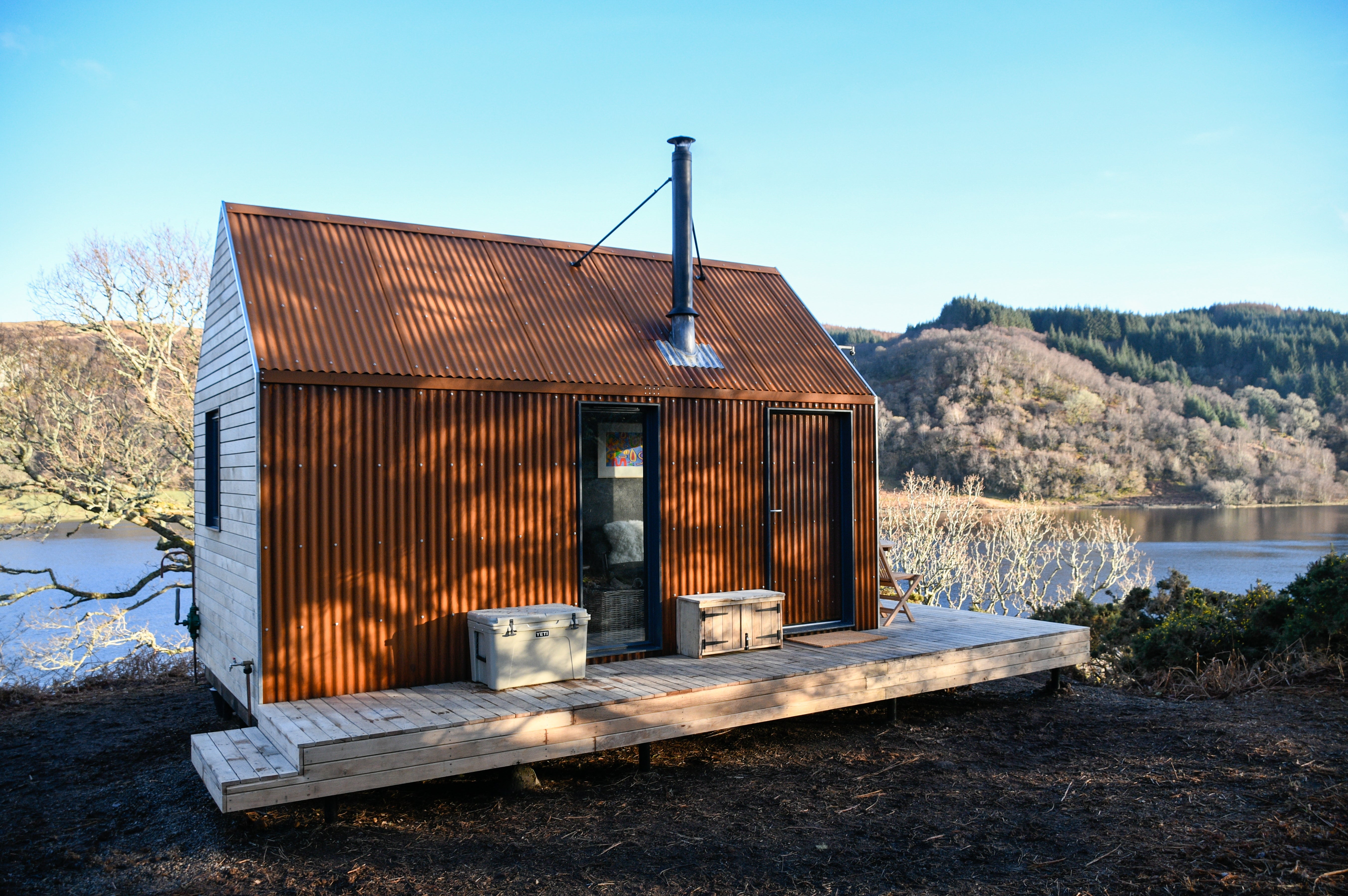 This remote, rustic bothy boasts a breathtaking view