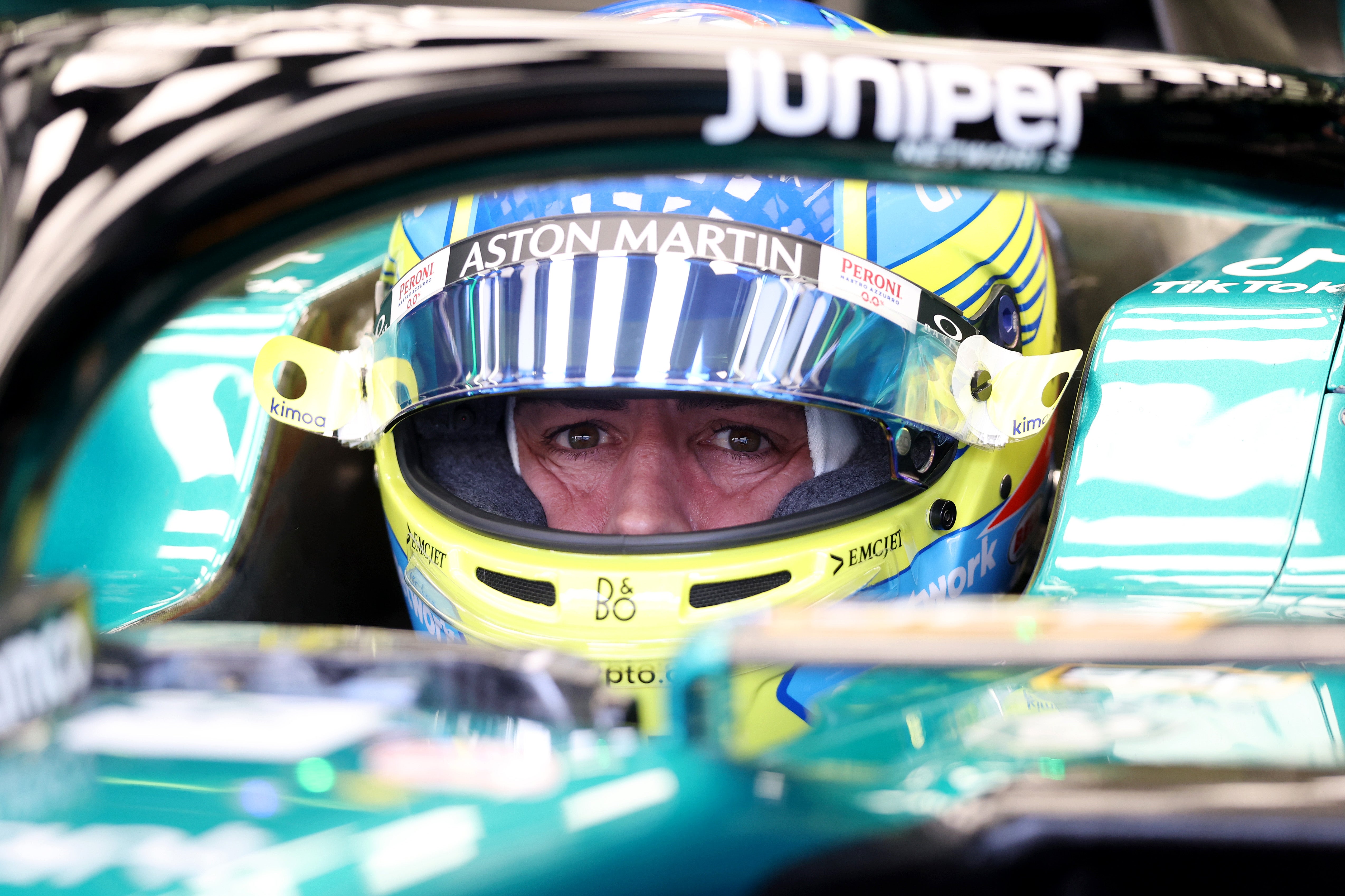 Fernando Alonso raised the prospect of delivering a shock win after he set the fastest time in practice at the Bahrain Grand Prix