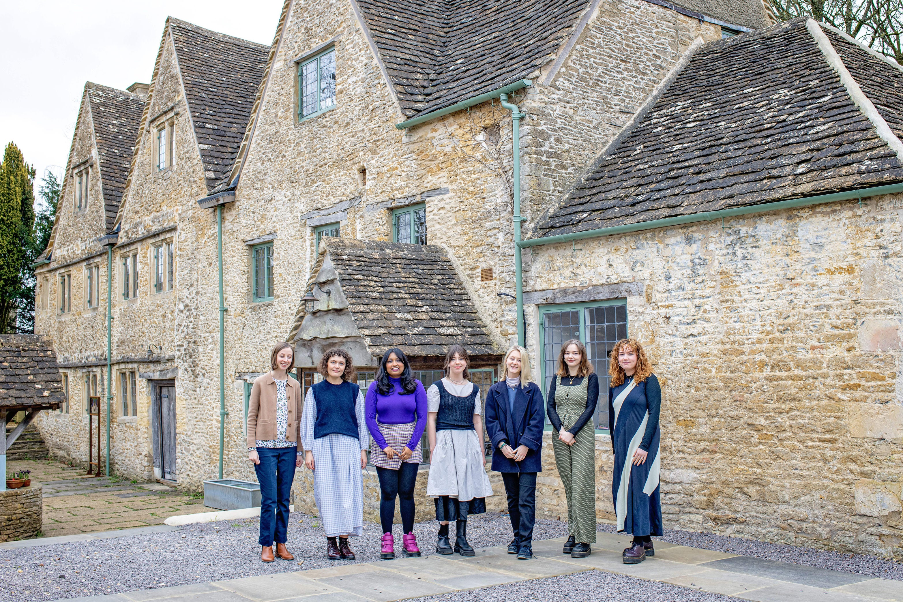 Students of The Prince’s Trust Foundation at the Chanel Metiers d’Arts Training Atelier at Highgrove