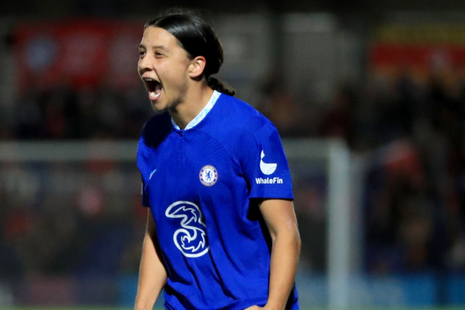 Sam Kerr has scored 81 goals in 100 games for Chelsea (Bradley Collyer/PA)