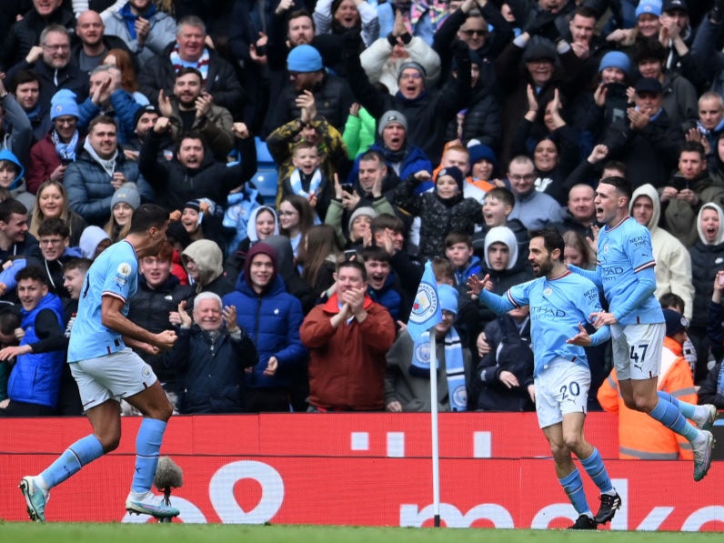 Silva scored City’s second shortly after replacing Kevin De Bruyne