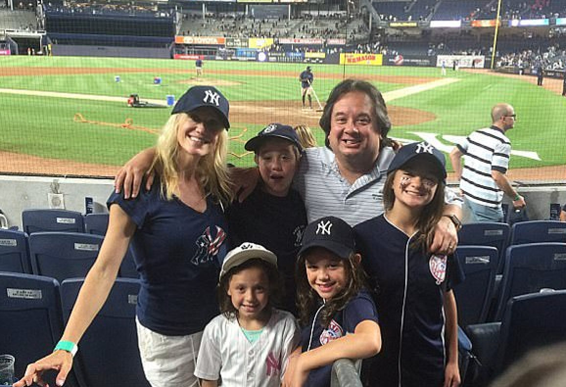 Kellyanne and George Conway with their four children Claudia, Vanessa, Charlotte, and George