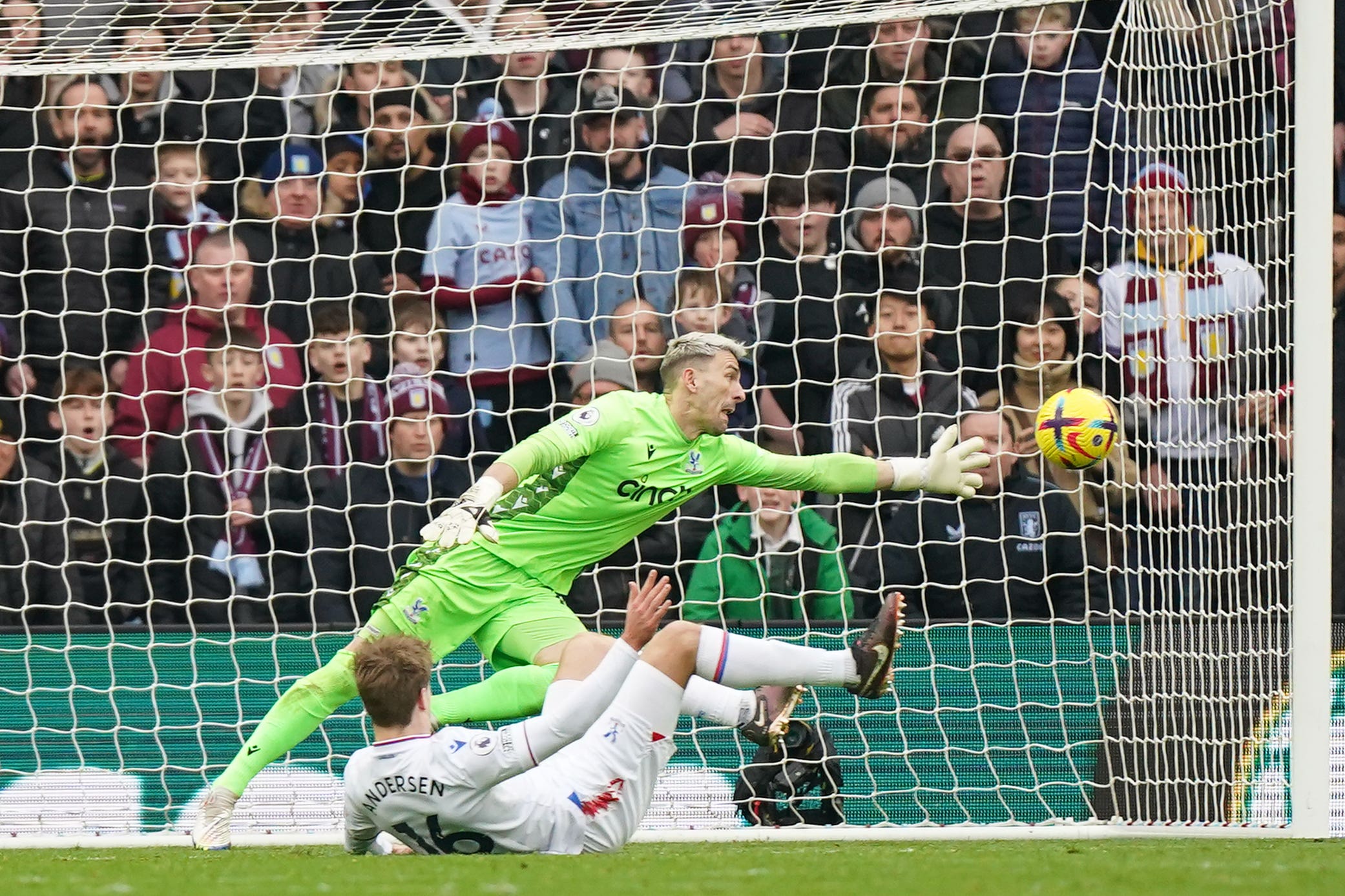 Joachim Andersen scores an own goal (Mike Egerton/PA)